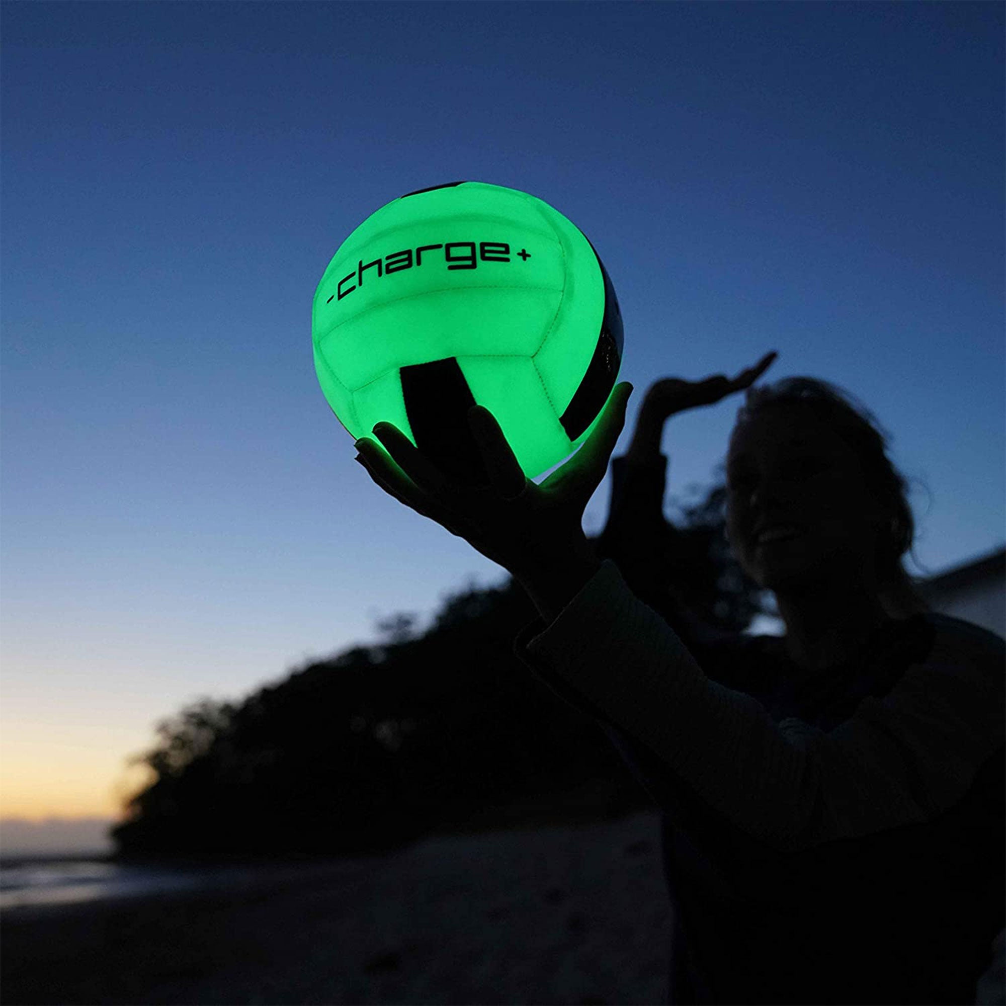 Chargeball Glow In The Dark Volleyball PRO Kit with LED Charging & Carrying Bag - Smart-nests