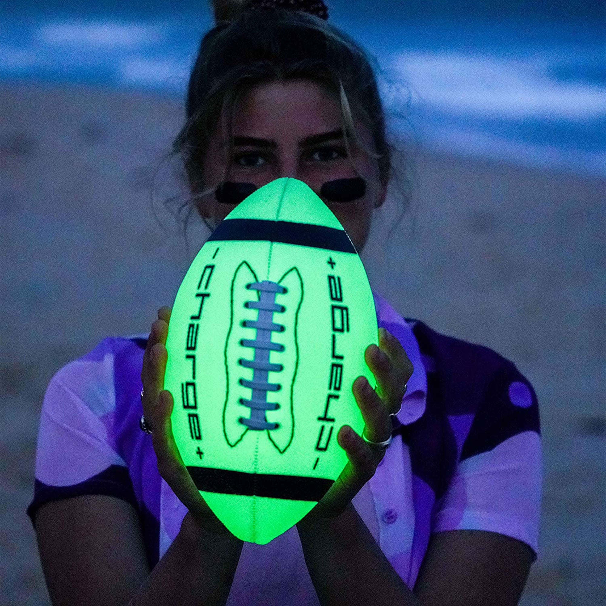 Chargeball Glow In The Dark Football PRO Kit with LED Charging and Carrying Bag - Smart-nests