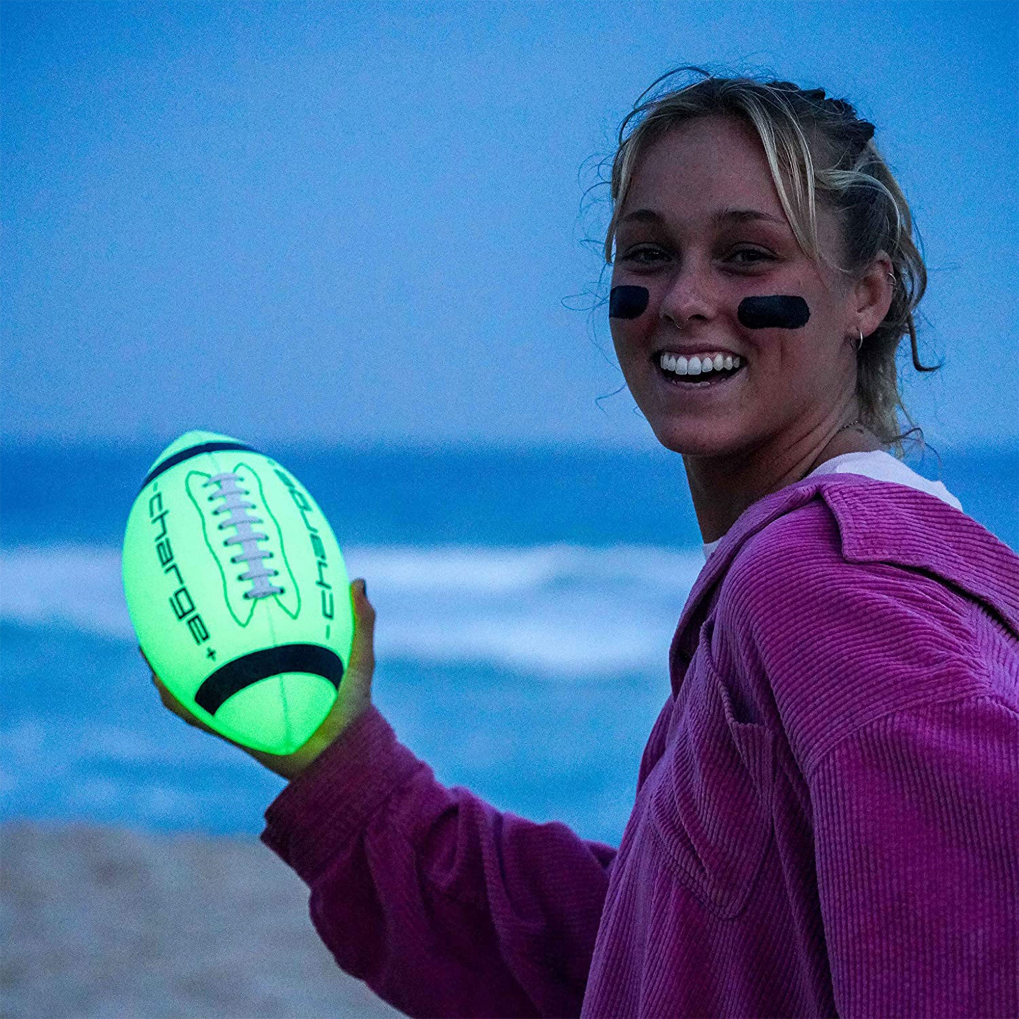 Chargeball Glow In The Dark Football PRO Kit with LED Charging and Carrying Bag - Smart-nests