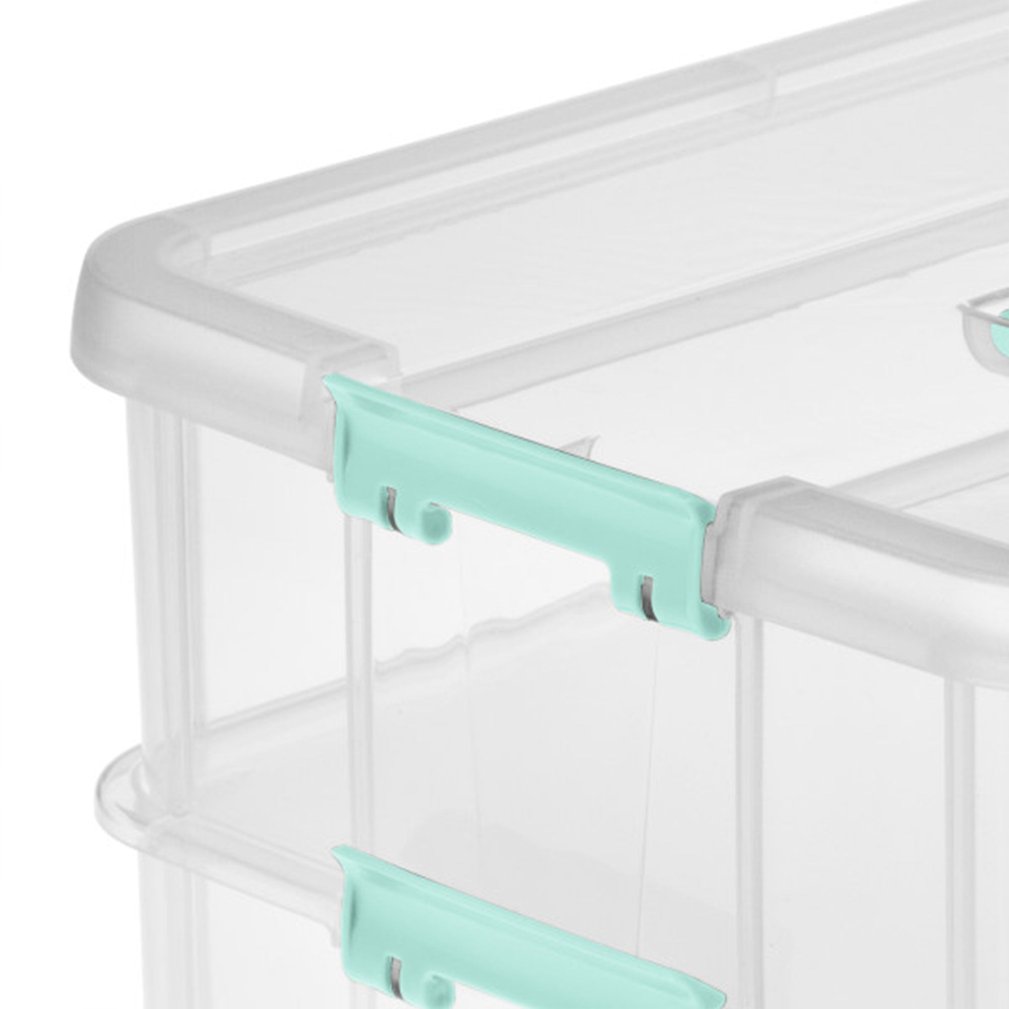 Sterilite Stack and Carry 2 Layer Handle Box Stackable Storage Container, 4 Pack - Smart-nests