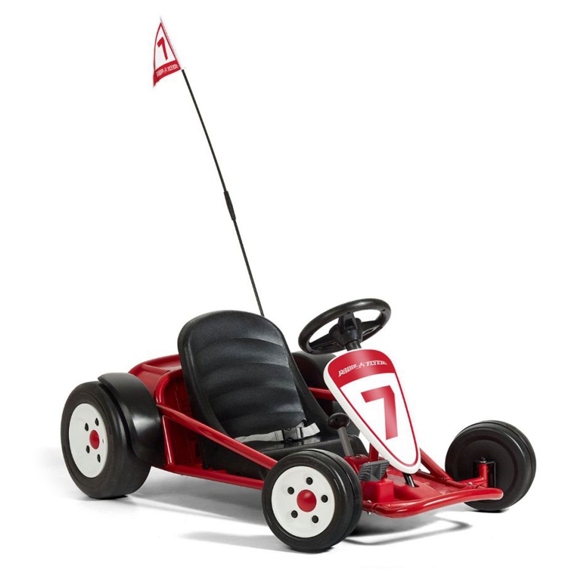 Radio Flyer 941HZ Battery-Powered Adjustable Kids Ultimate Outdoor Go-Kart, Red - Smart-nests