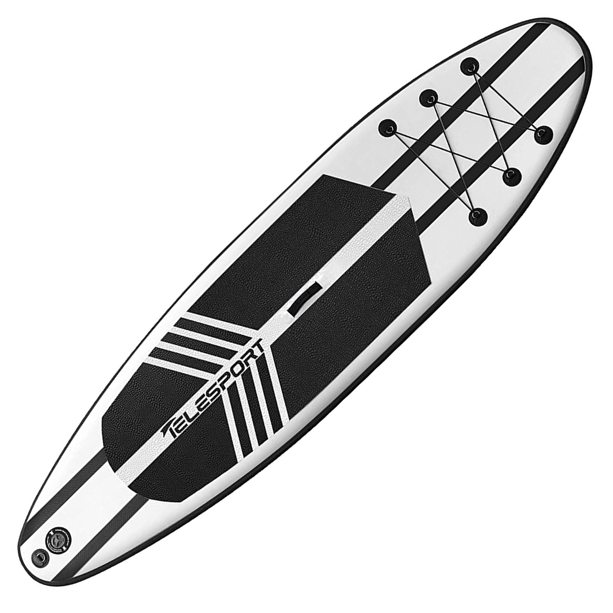 TELESPORT Paddle Boards Inflatable Stand Up Paddleboard w/Accessories in Black - Smart-nests