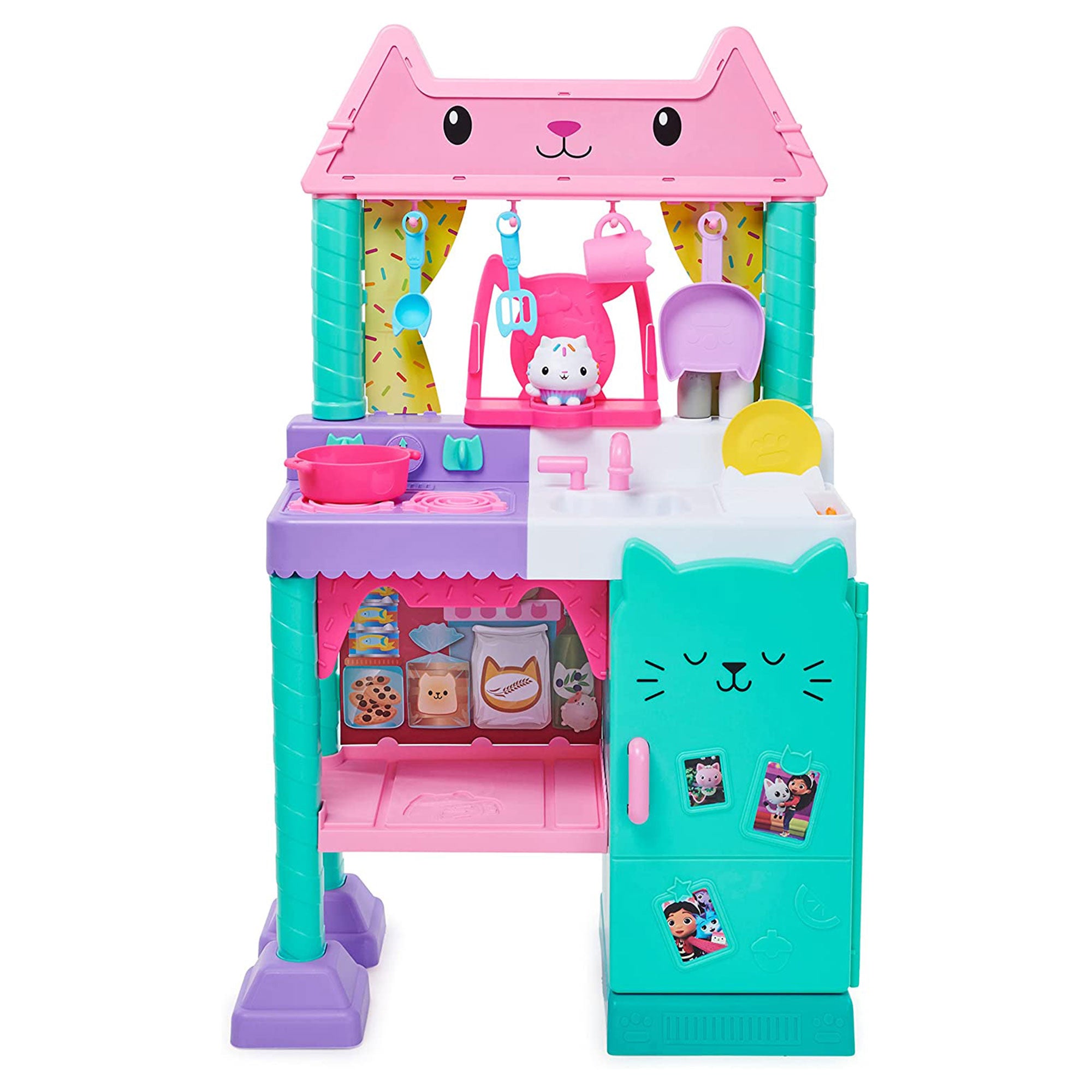 Spin Master Gabby's Dollhouse Cakey Kitchen Playset w/ Accessories and Play Food - Smart-nests