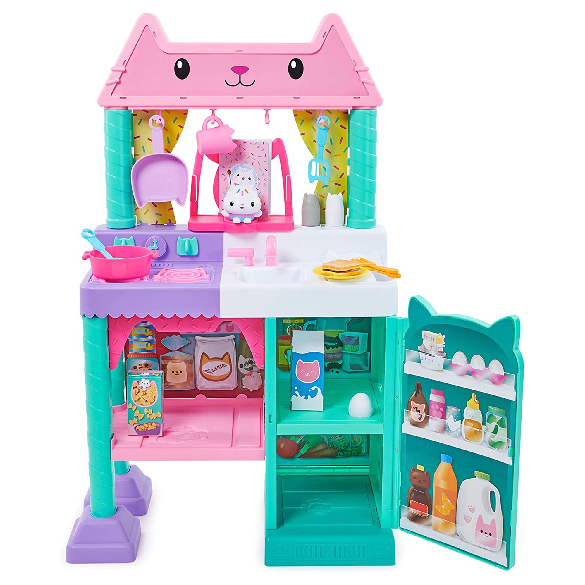 Spin Master Gabby's Dollhouse Cakey Kitchen Playset w/ Accessories and Play Food - Smart-nests