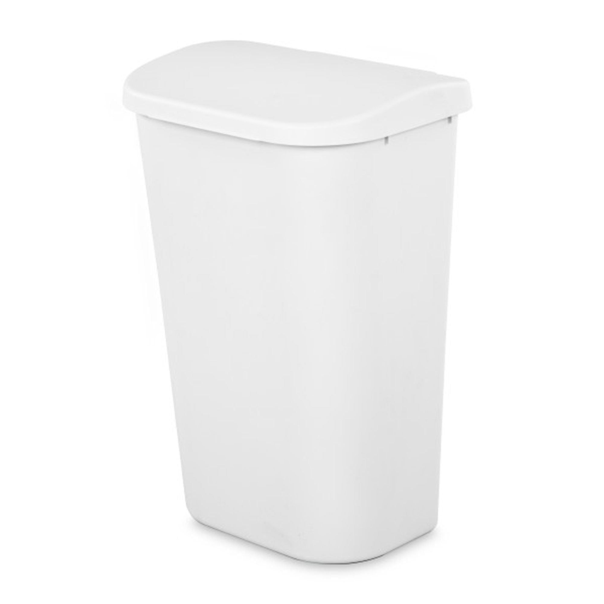 Sterilite 11.3 Gal Lift Top Lid Wastebasket Kitchen Trash Can, White (18 Pack) - Smart-nests