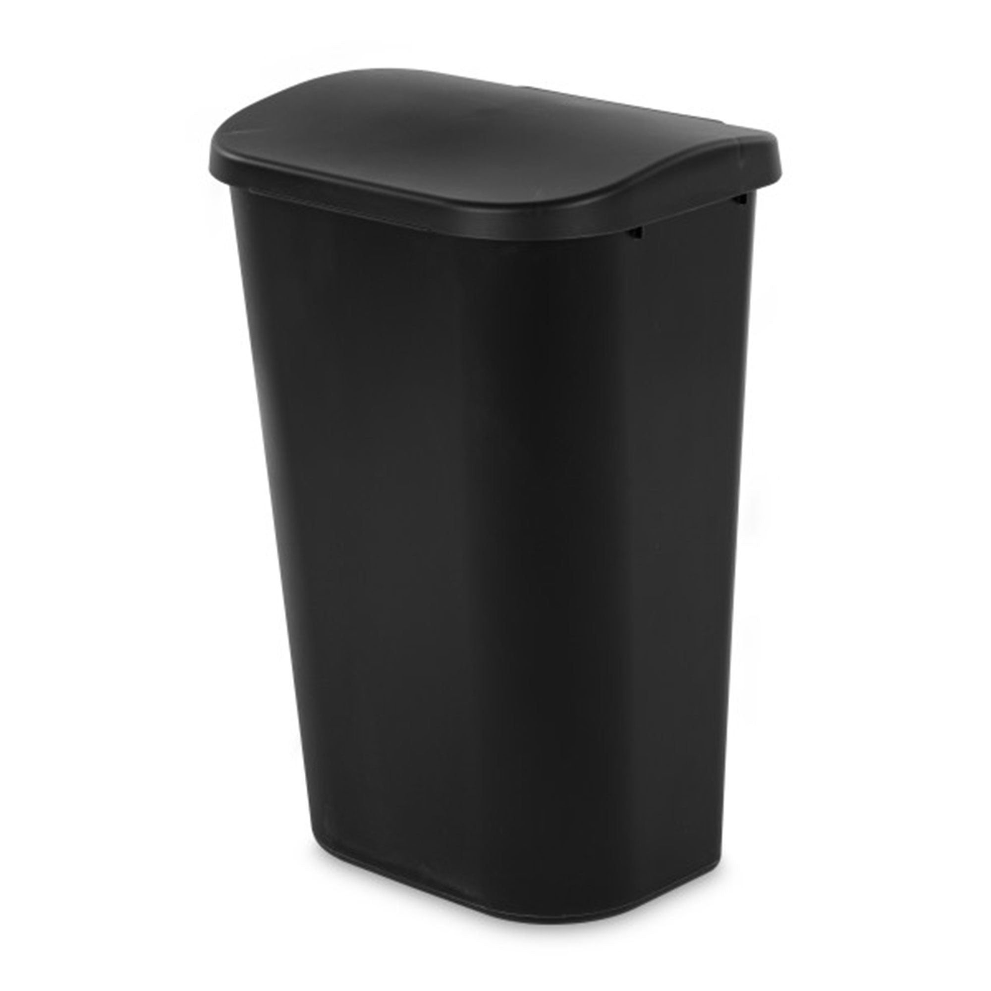 Sterilite 11.3 Gal Lift Top Lid Wastebasket Kitchen Trash Can, Black (18 Pack) - Smart-nests