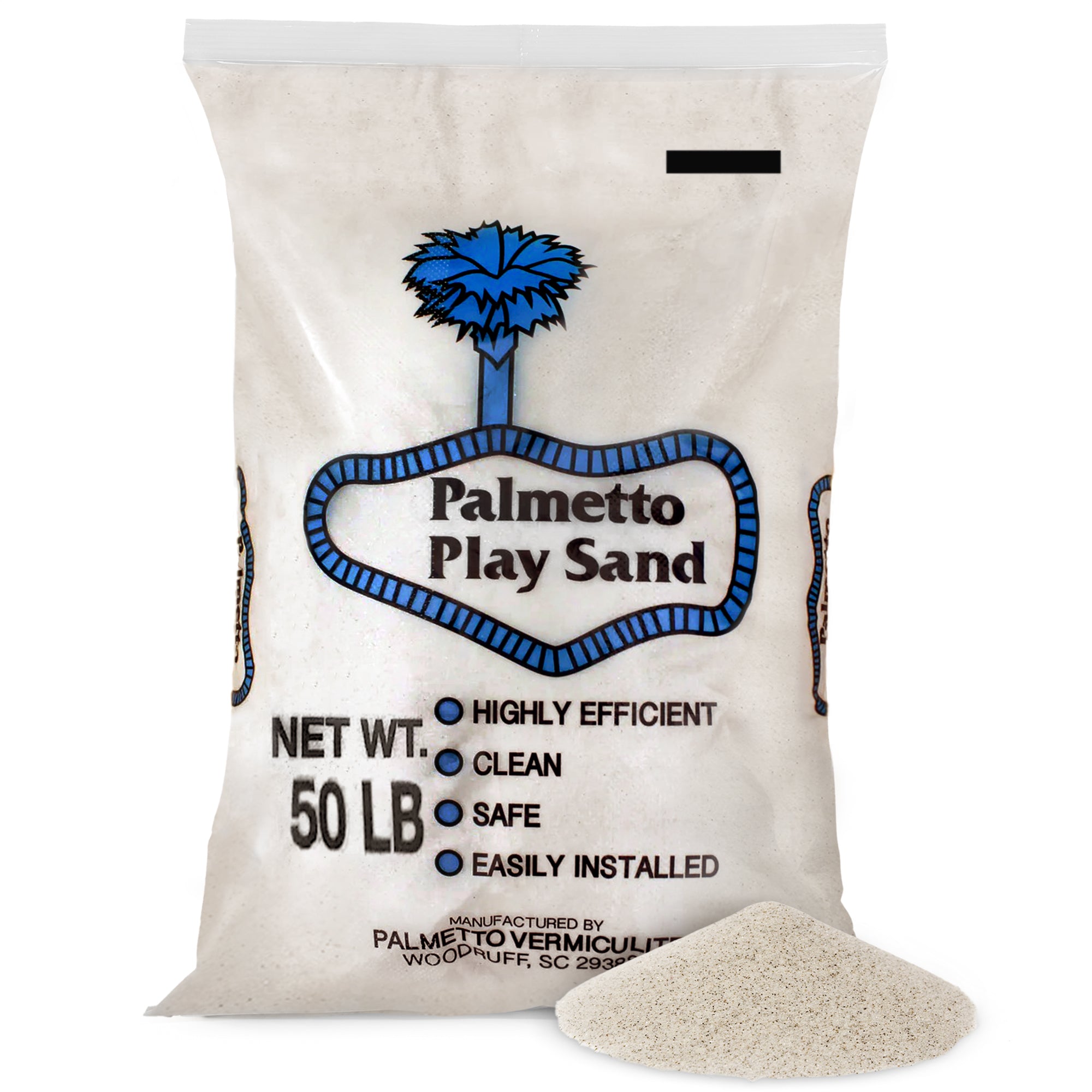 Palmetto Natural Play Sand for Sand Box, Play Areas, & Home Decor, 50 LB, Creme - Smart-nests