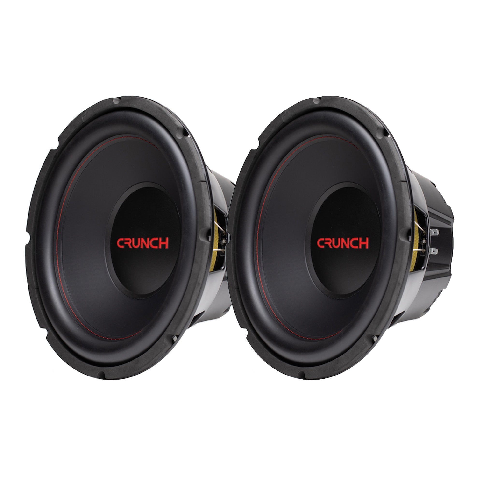Crunch CRW12D4 12 Inch MAX 4 Ohm Dual Voice Coil Car Subwoofer Speakers (2 Pack) - Smart-nests