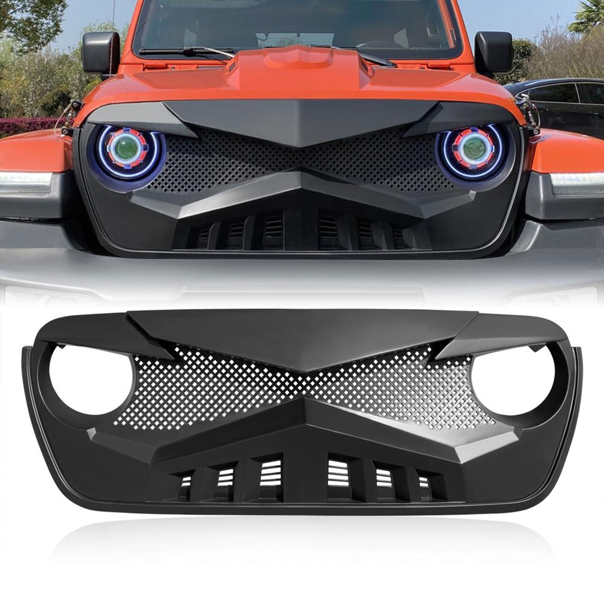 AMERICAN MODIFIED Hawke Grille for 2018+ Jeep Wrangler JL & 2020+ Gladiator JT - Smart-nests