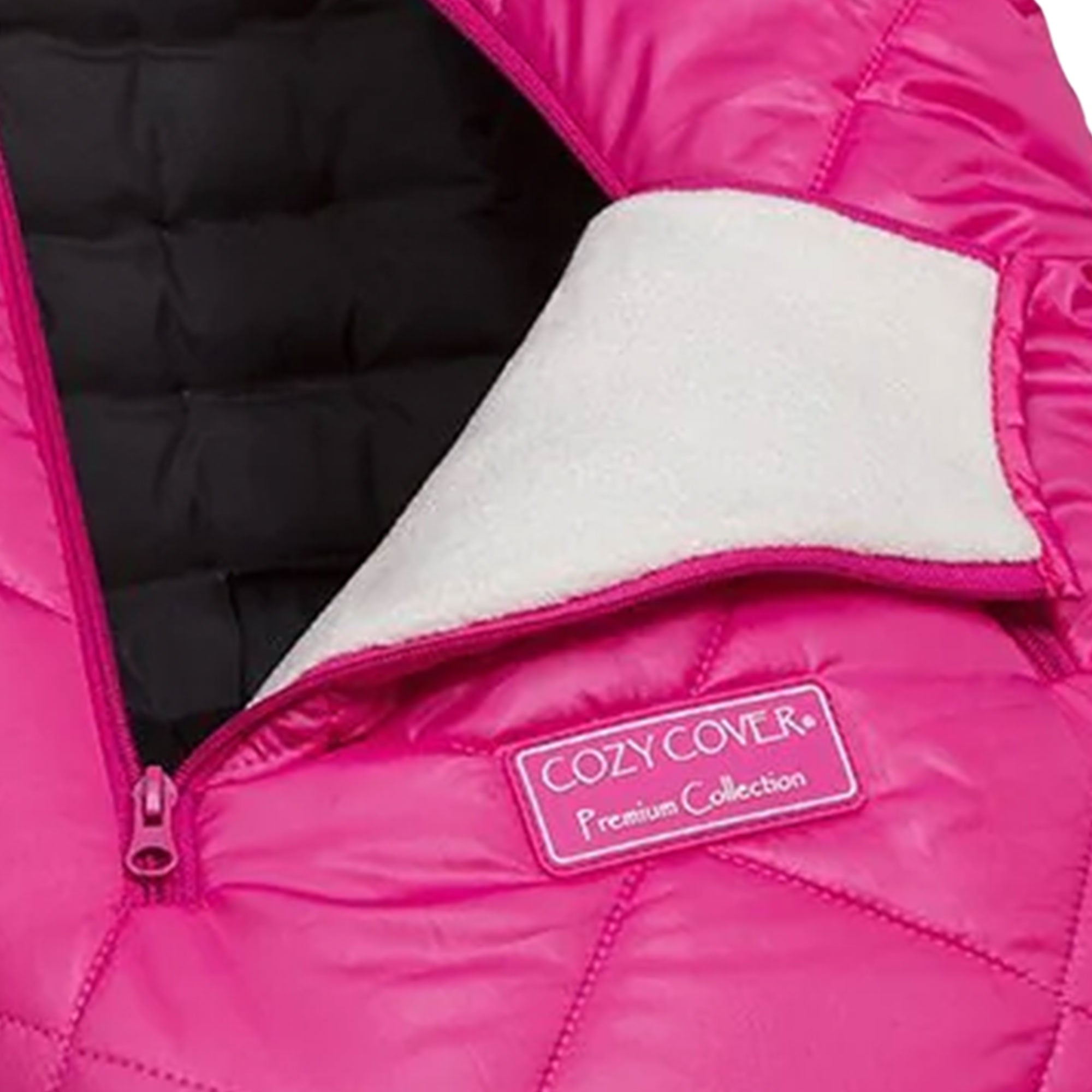 CozyBaby Premium Infant Car Seat Cover with Dual Zippers & Elastic Edge, Pink - Smart-nests