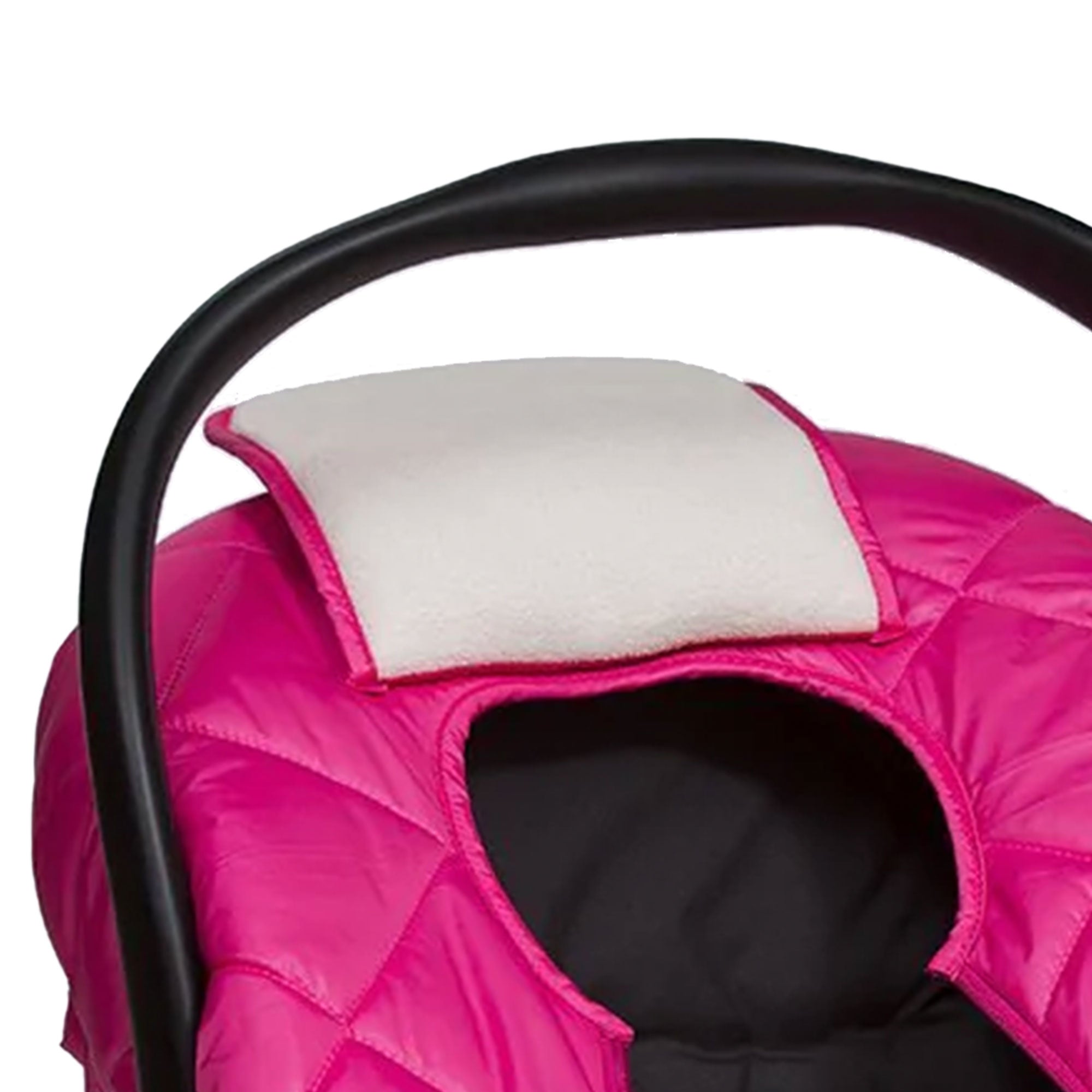 CozyBaby Premium Infant Car Seat Cover with Dual Zippers & Elastic Edge, Pink - Smart-nests