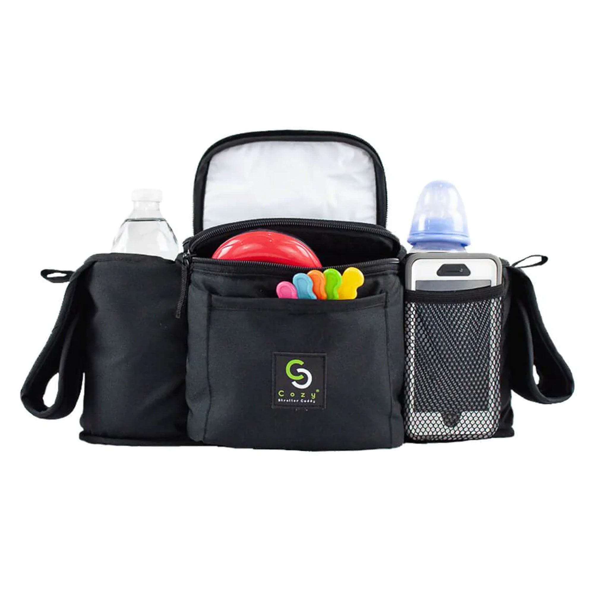 Cozy Cover CozyBaby Stroller Organizer Insulated Storage Caddy Basket, Black - Smart-nests