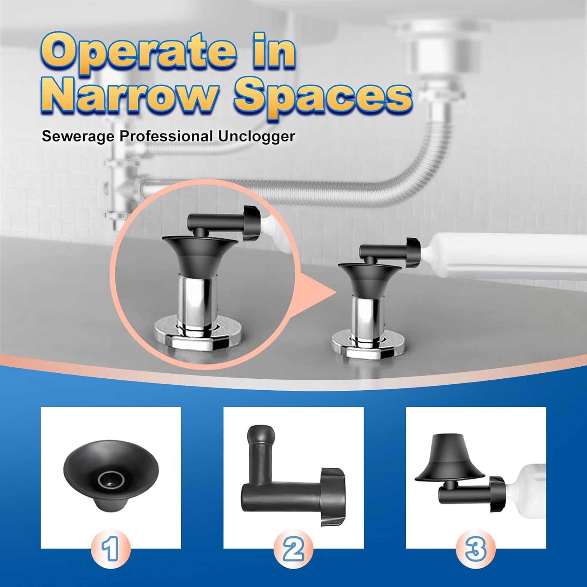 FEIYABDF Bathroom Manual High Pressure Air Toilet Plunger for Unclogging Pipes - Smart-nests