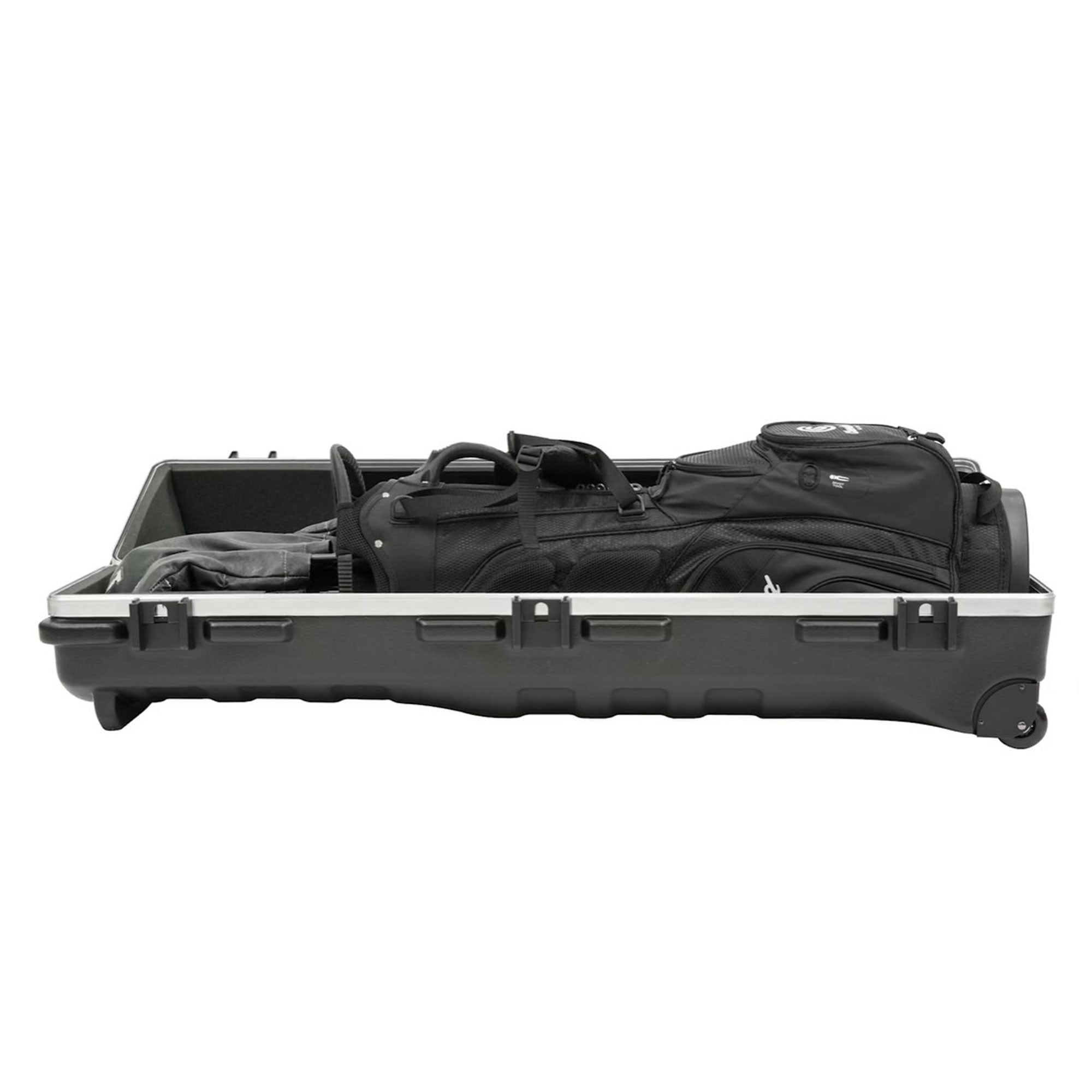 SKB Cases ATA Deluxe Standard Medium Hard Plastic Wheeled Golf Bag Travel Case - Smart-nests