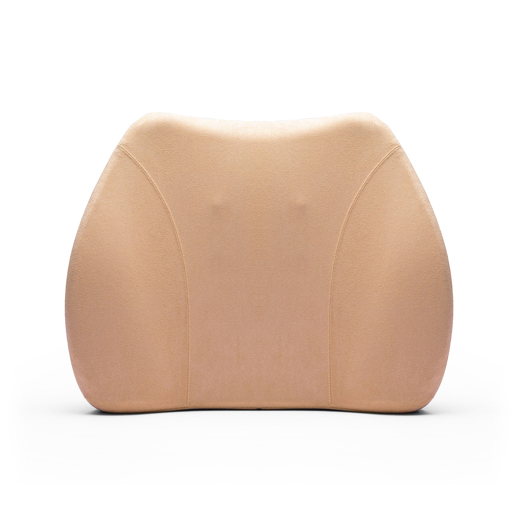 WENNEBIRD Model Q Lumbar Memory Foam Support Pillow to Improve Posture, Beige - Smart-nests