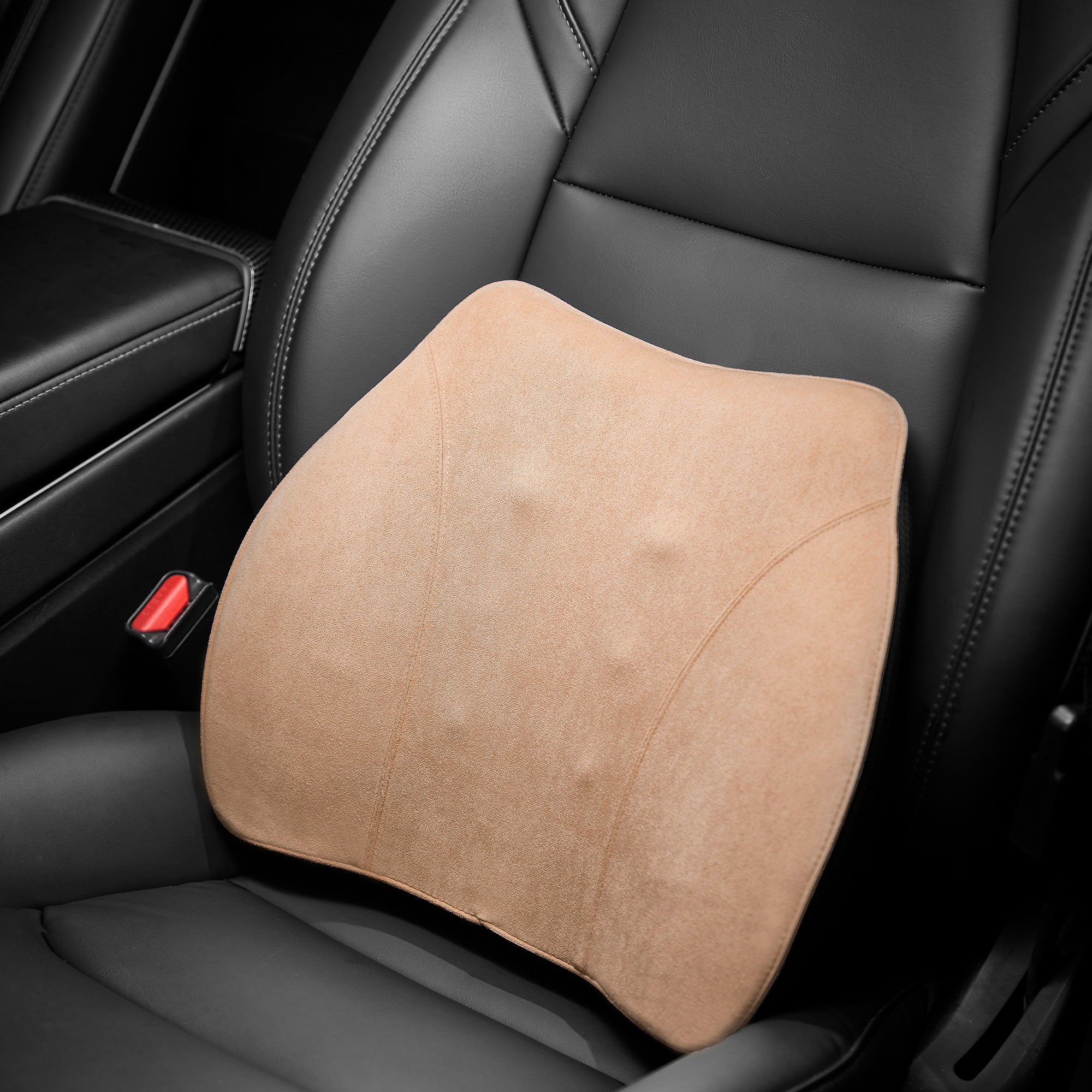 WENNEBIRD Model Q Lumbar Memory Foam Support Pillow to Improve Posture, Beige - Smart-nests