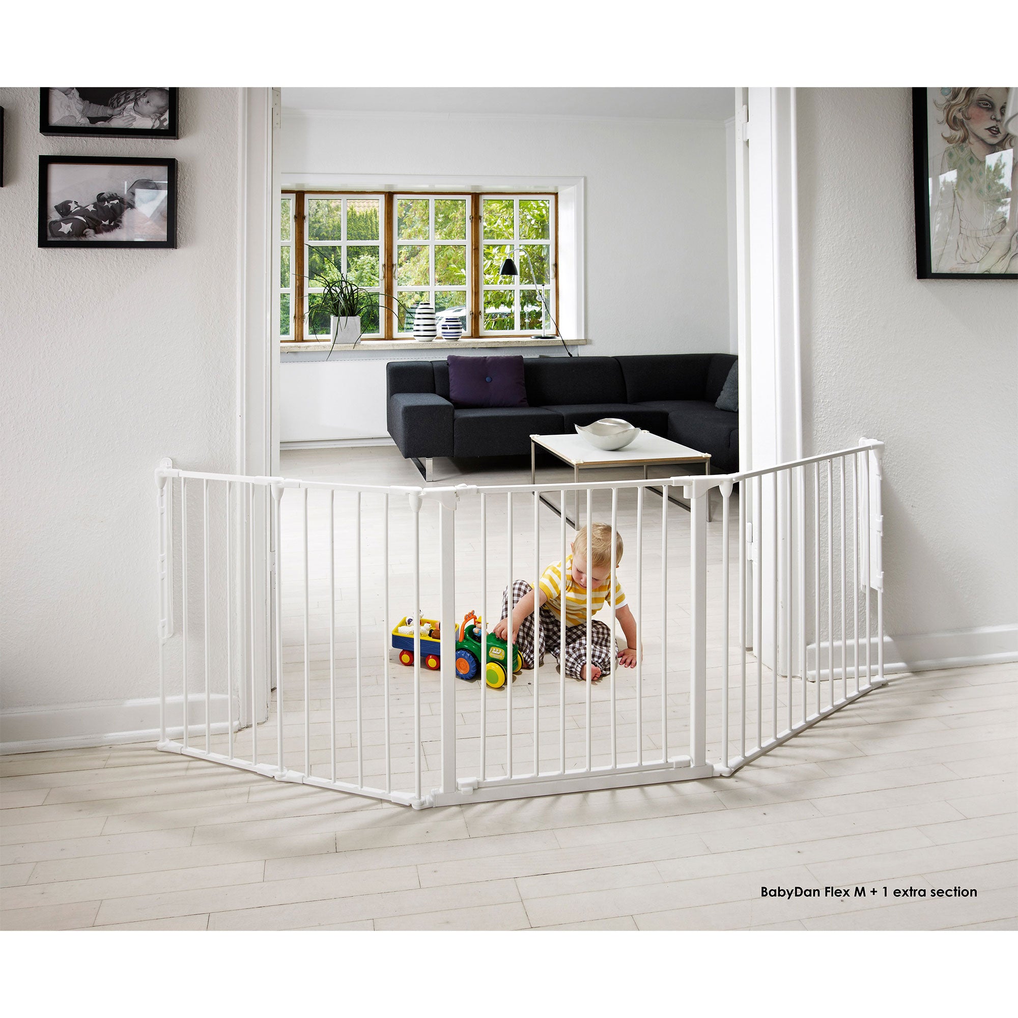 Scandinavian Pet Flex Metal 28.4in Baby Gate Extension Panel Accessory, White - Smart-nests