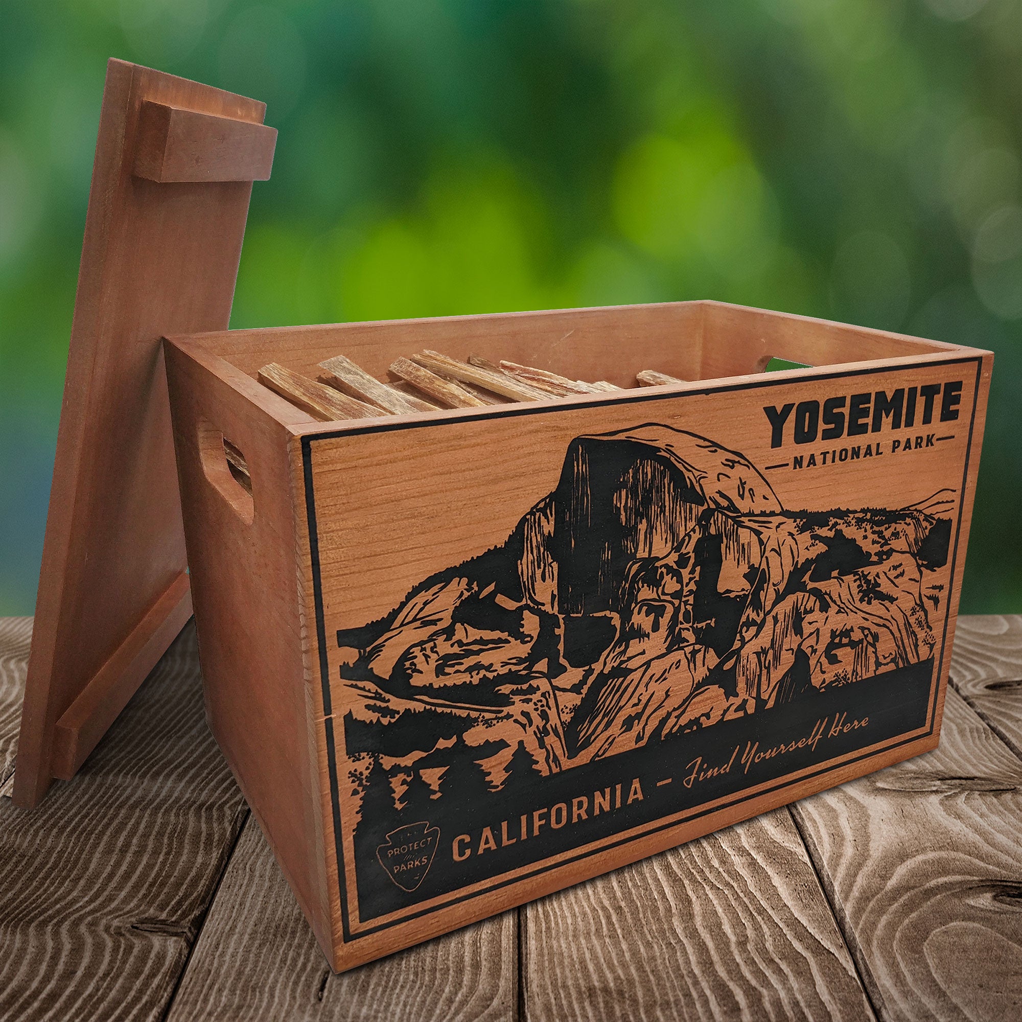 Betterwood Products 04405 Fatwood Firestarter in Wooden Crate, Yosemite, 13 LB - Smart-nests