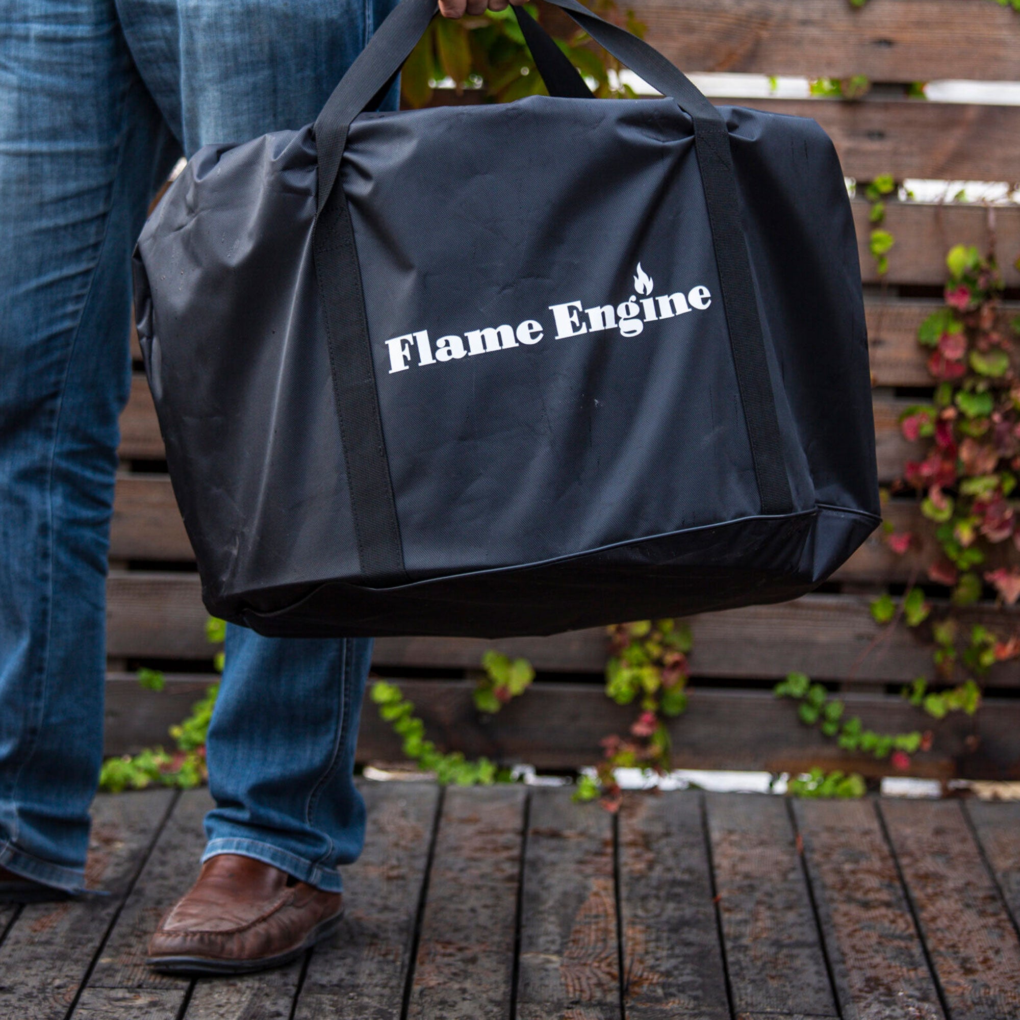 Flame Engine 19" Circular Smokeless Fire Pit w/Carry Bag, 304 Stainless Steel - Smart-nests