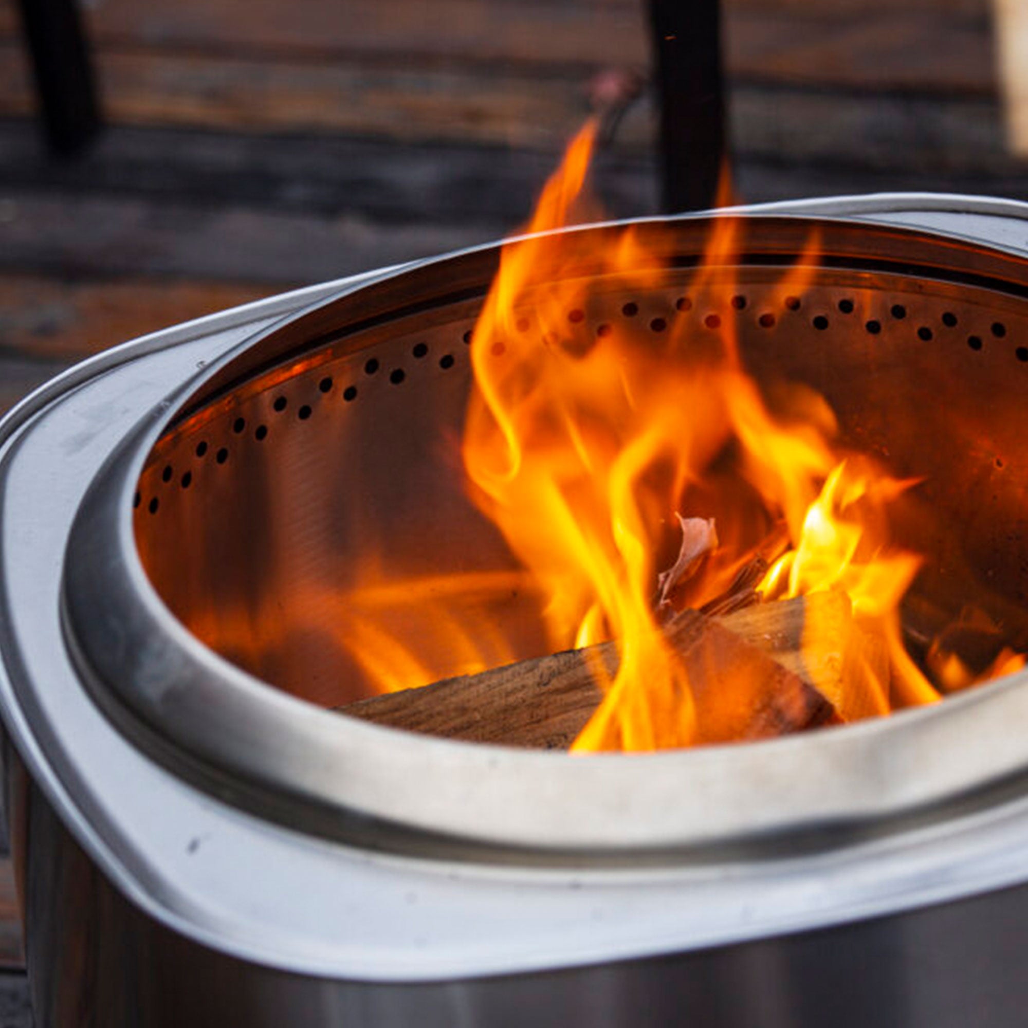 Flame Engine 19 Inch Square Smokeless Fire Pit w/Carry Bag, 304 Stainless Steel - Smart-nests