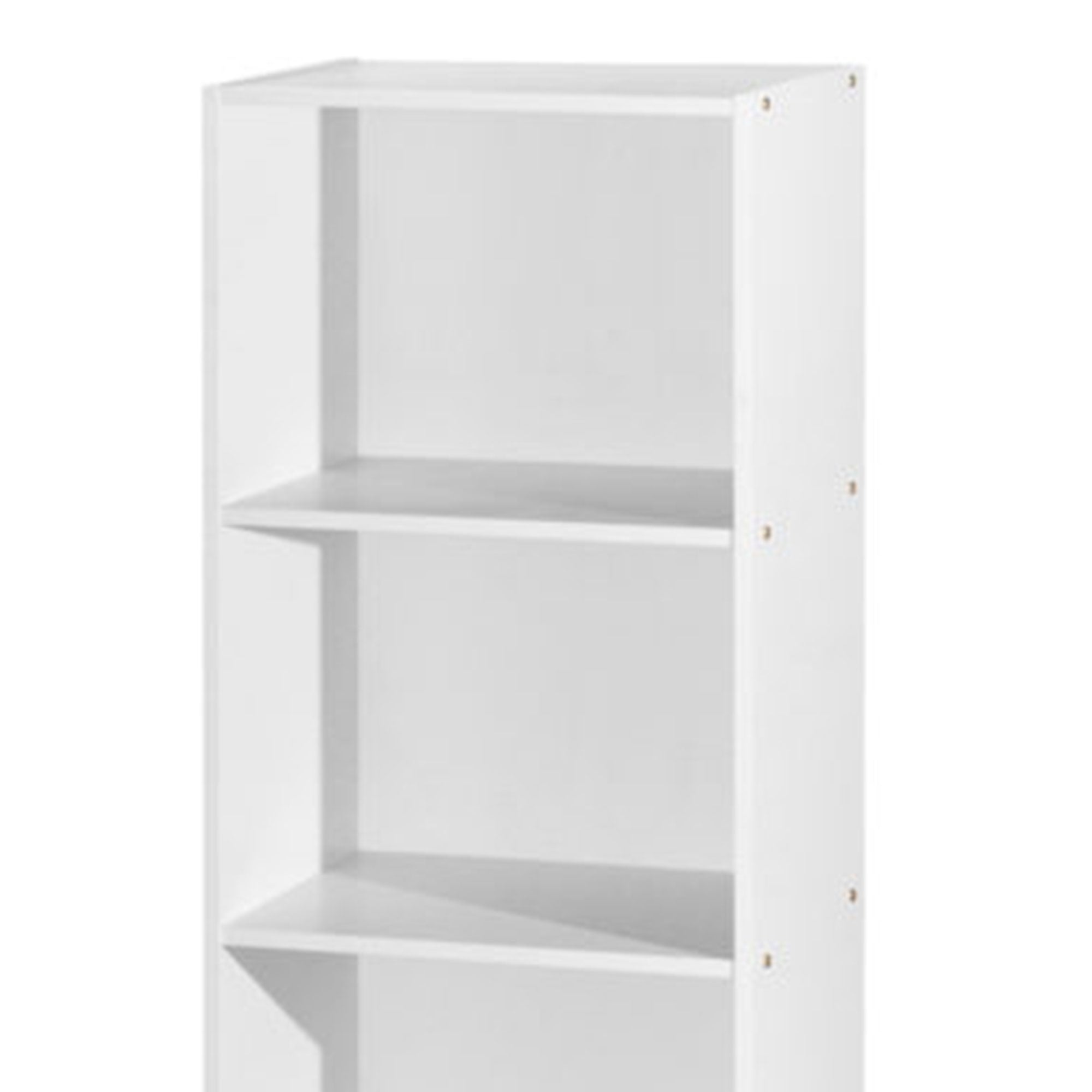 Hodedah 12 x 16 x 47 Inch 4 Shelf Bookcase and Office Organizer, White Finish - Smart-nests