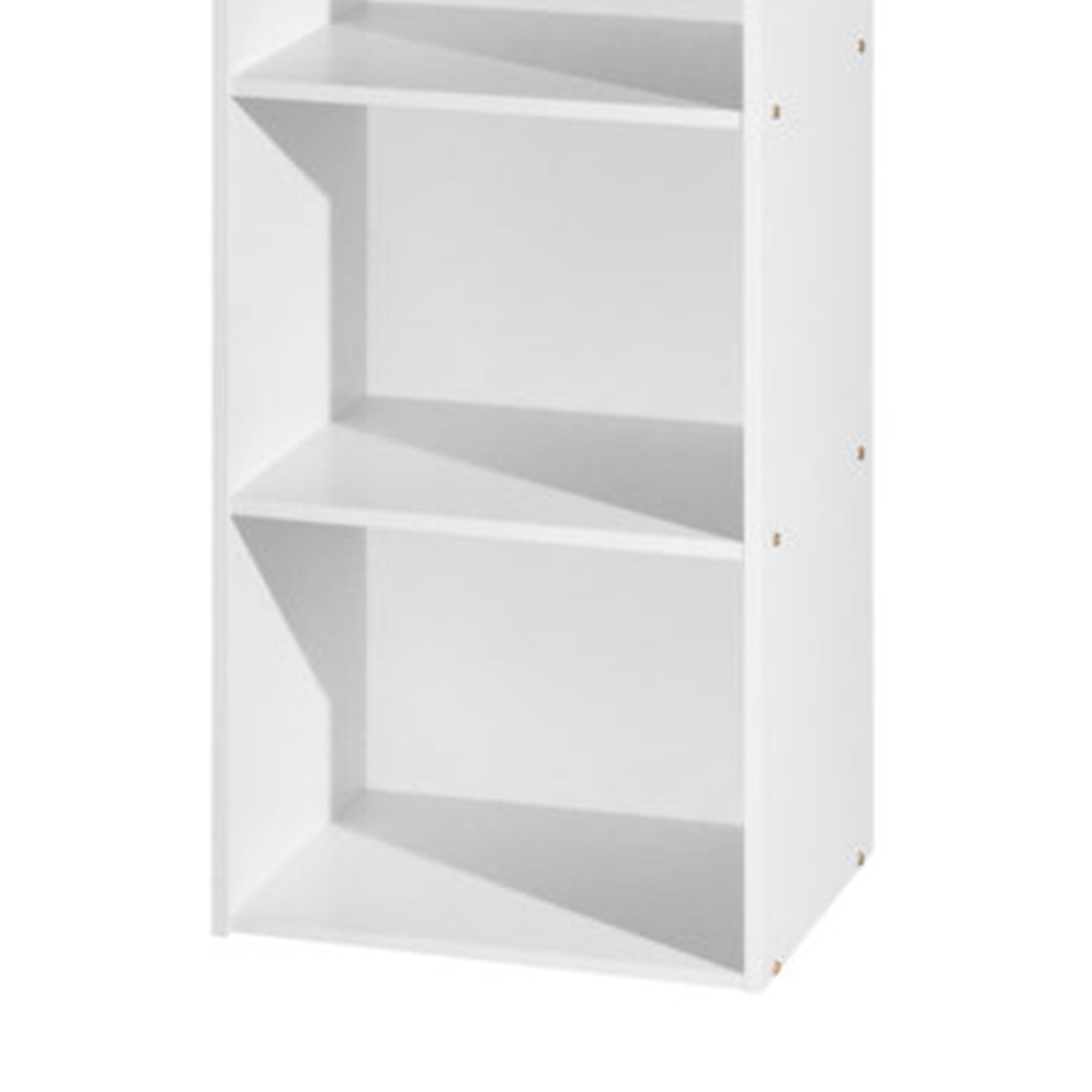 Hodedah 12 x 16 x 47 Inch 4 Shelf Bookcase and Office Organizer, White Finish - Smart-nests