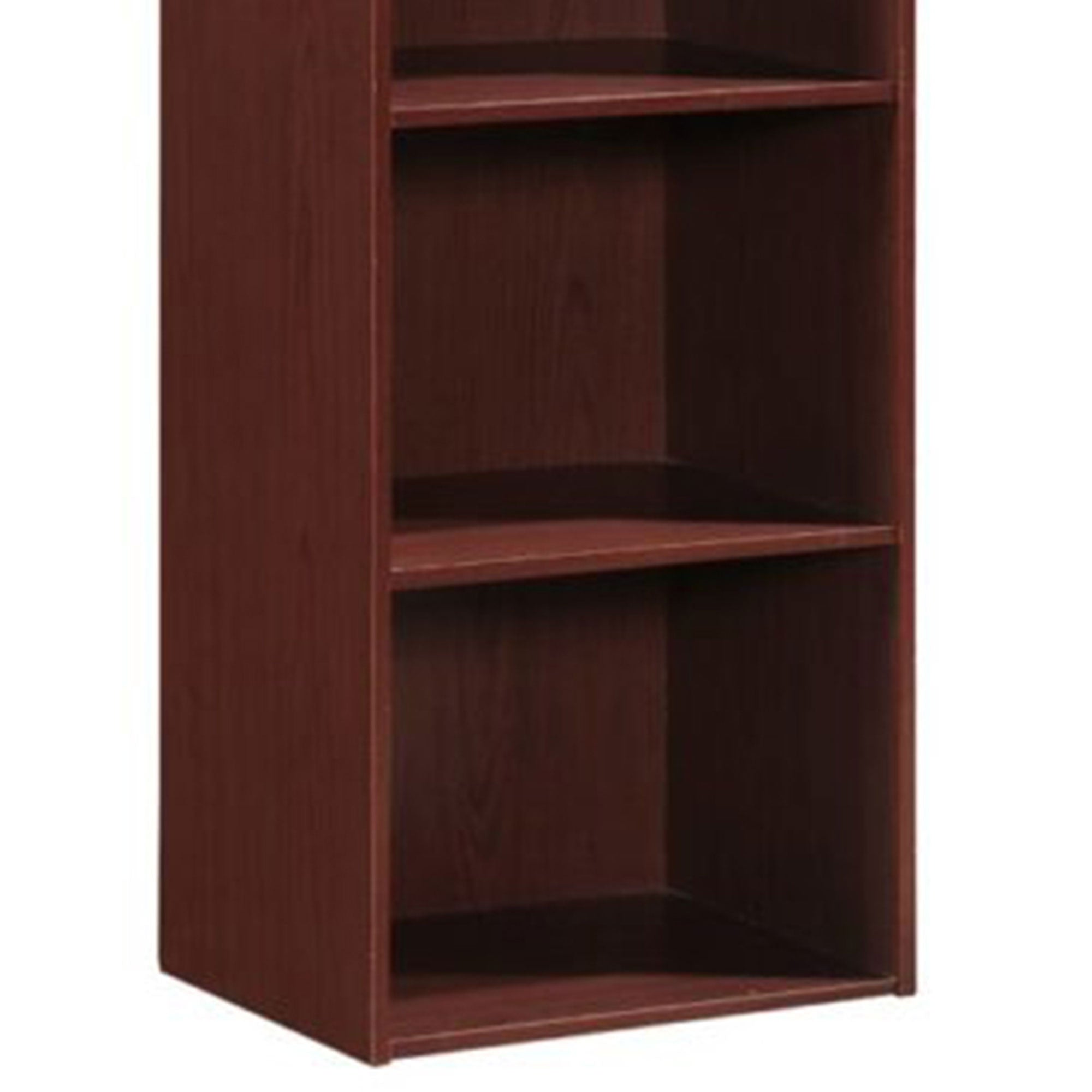 Hodedah 12 x 16 x 60 Inch 5 Shelf Bookcase and Office Organizer, Mahogany Finish - Smart-nests