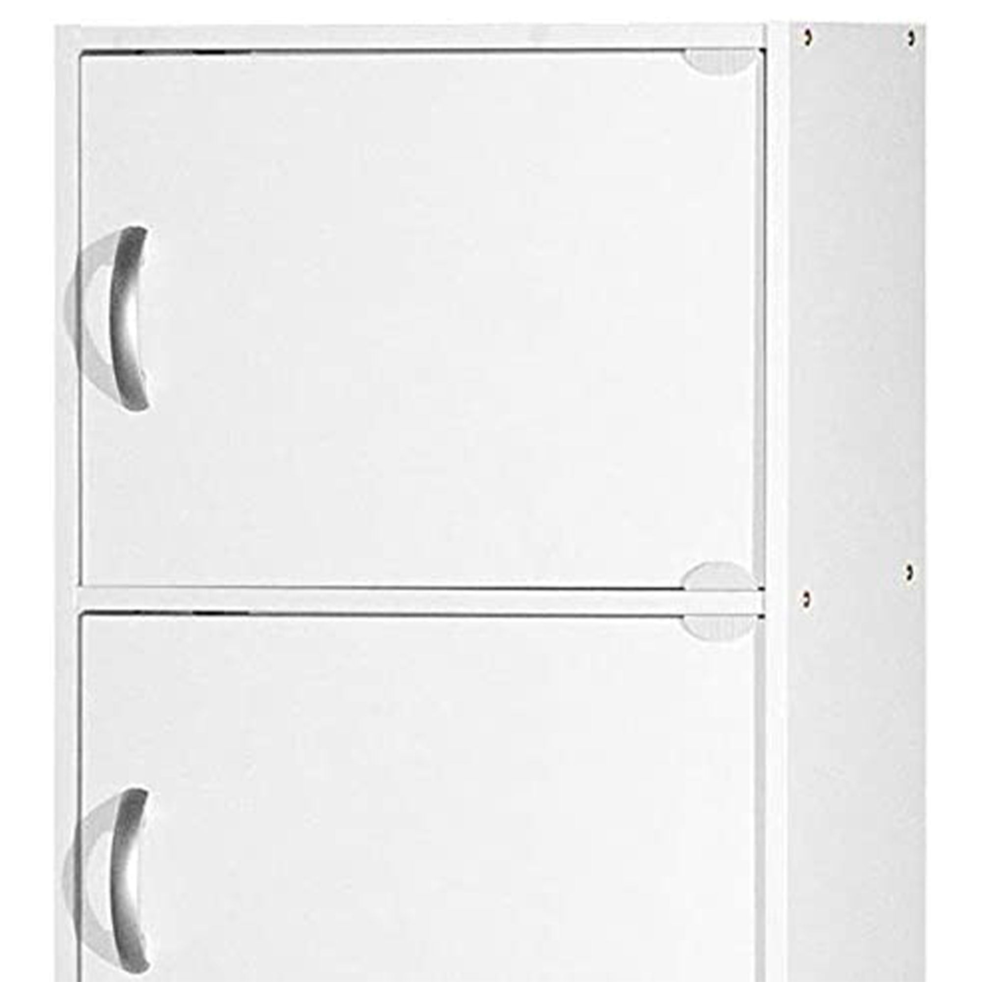 Hodedah 5 Shelf Home and Office Enclosed Organization Storage Cabinet, White - Smart-nests