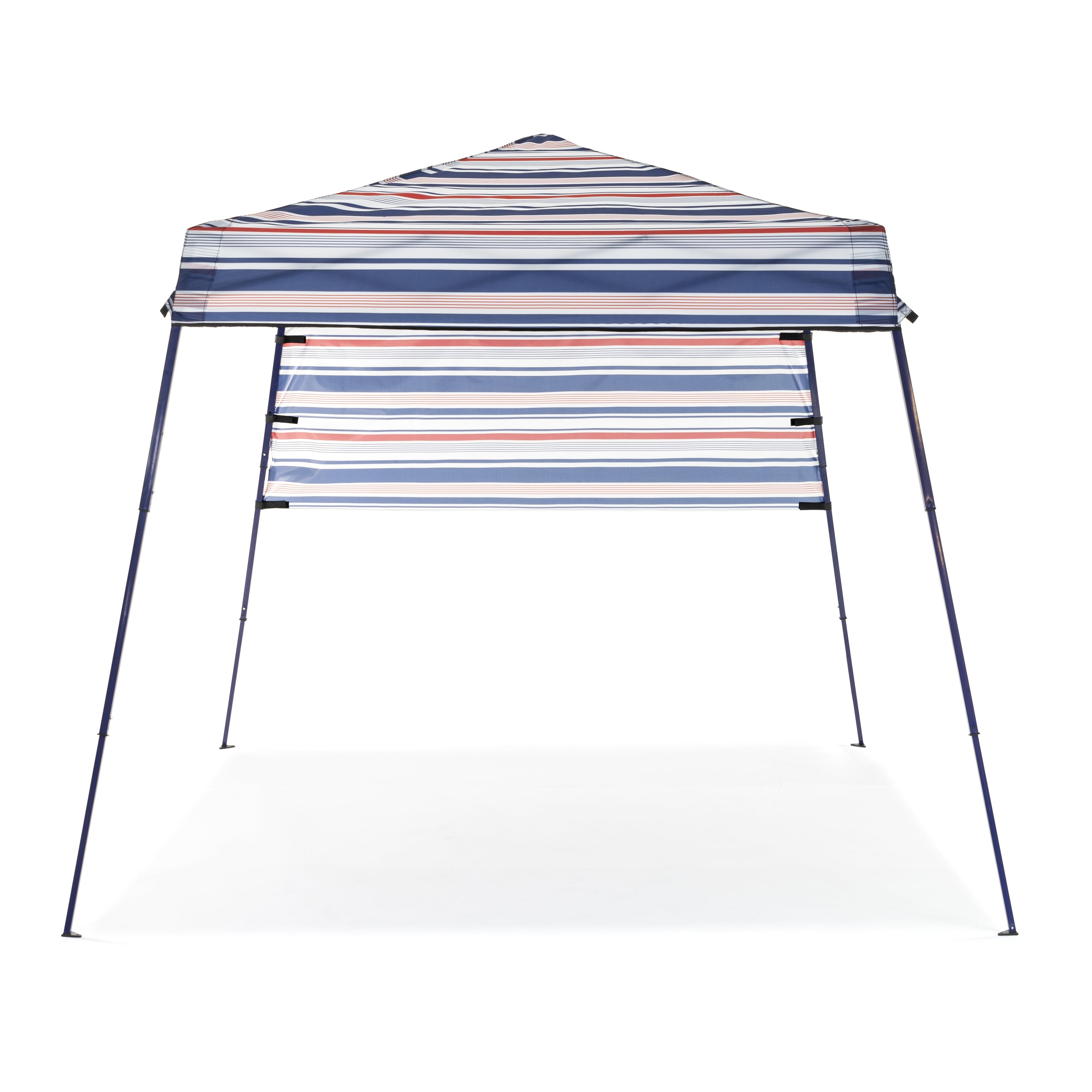 SlumberTrek 3049370VMI Tropez Outdoor Beach Gazebo Shelter, Red, White, and Blue - Smart-nests