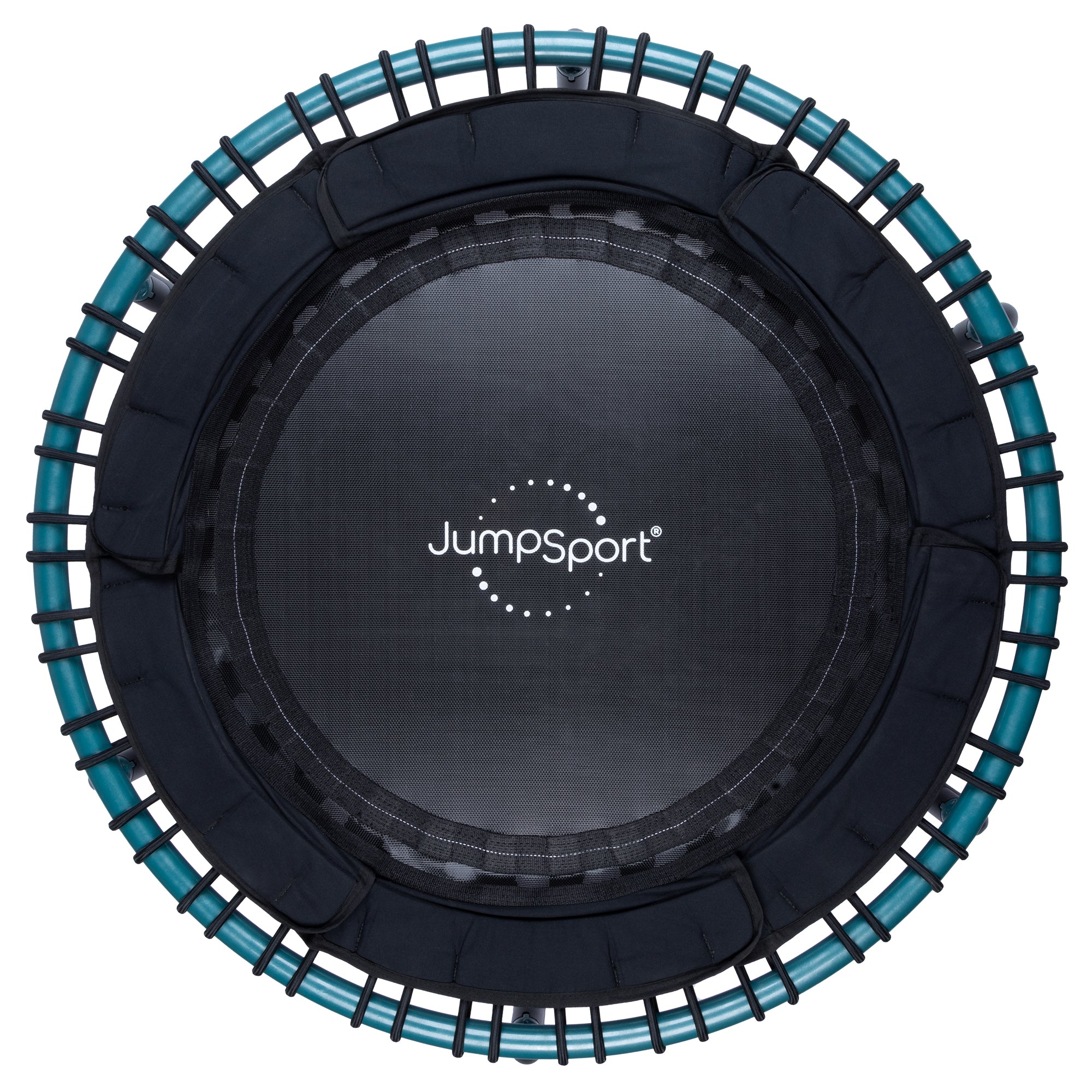 JumpSport 250 Workout Rebounder for Adults, 39" Mini Fitness Trampoline, Teal - Smart-nests