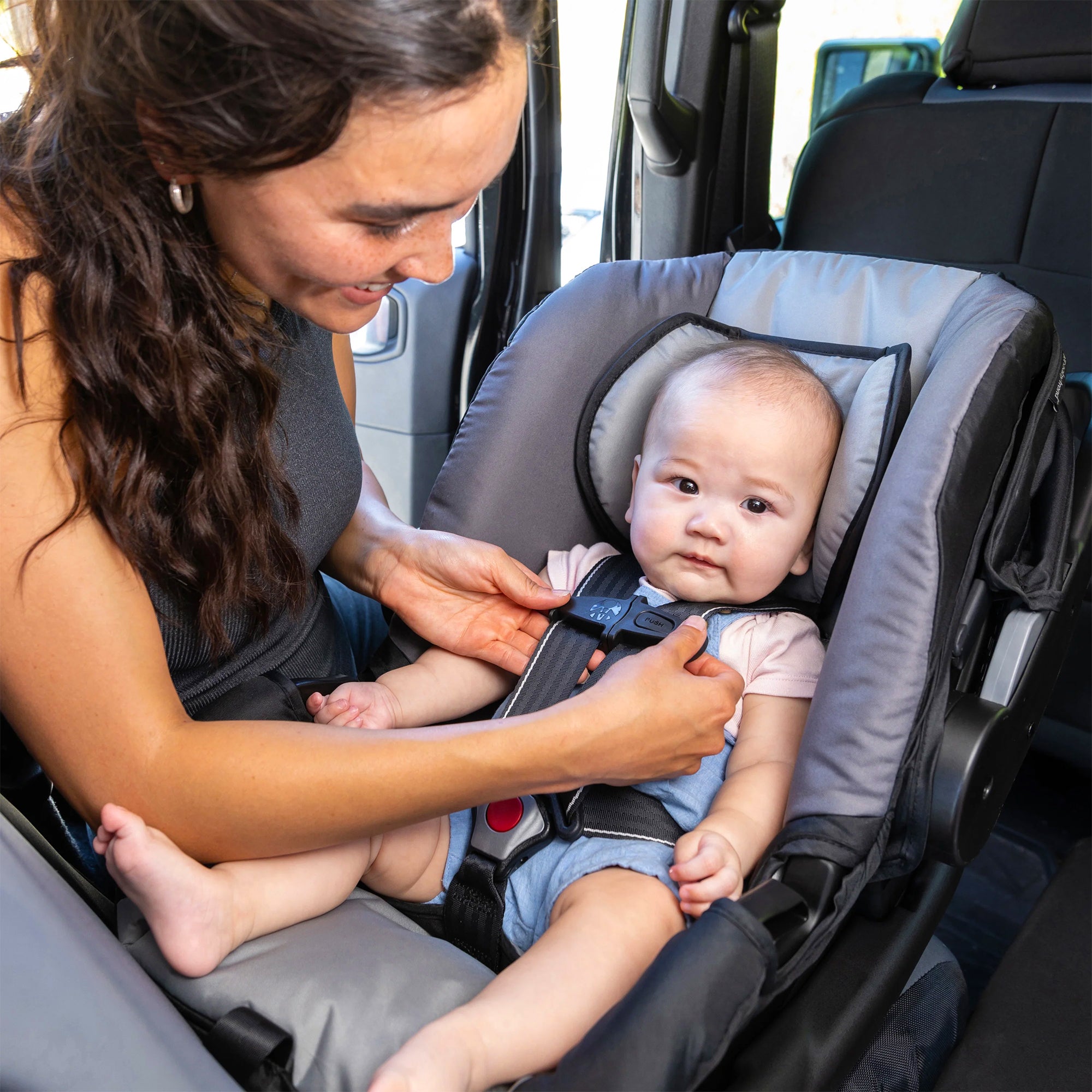 Baby Trend EZ-Lift Plus Lightweight Infant Car Seat, Cozy Cover & Base, Stormy - Smart-nests