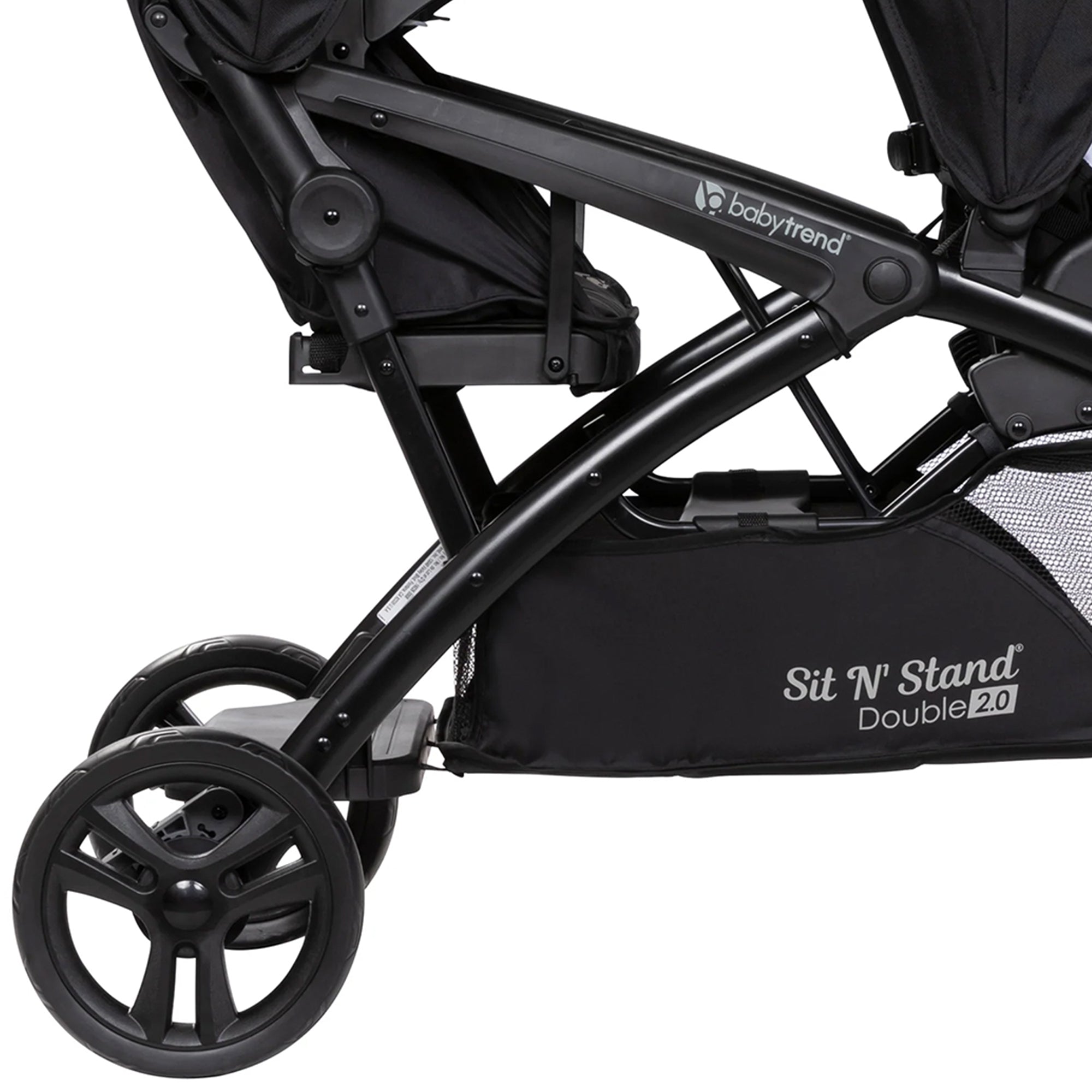 Baby Trend Sit N' Stand Double Stroller 2.0 DLX w/5 Point Harness, Modern Khaki - Smart-nests