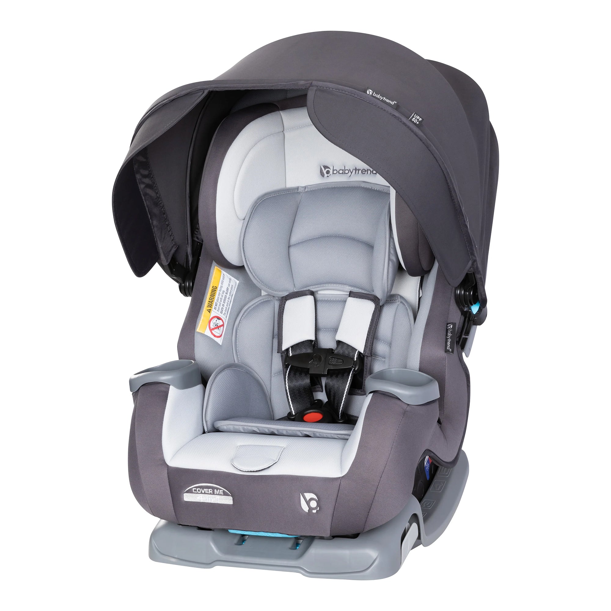 Baby Trend Cover Me 4 in 1 Convertible Car Seat with Adjustable Canopy, Stormy - Smart-nests