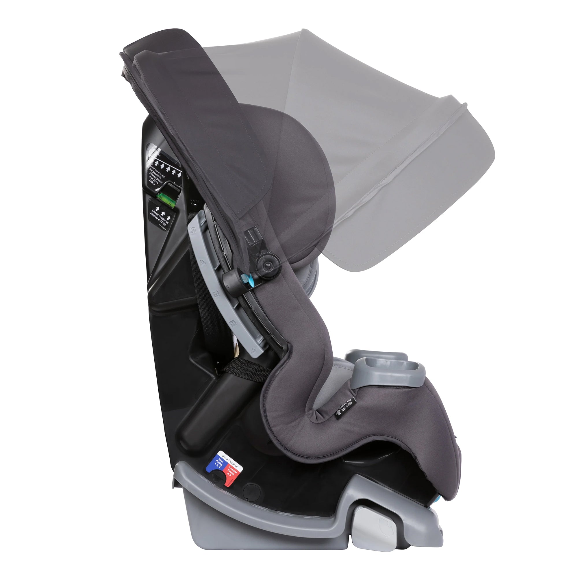 Baby Trend Cover Me 4 in 1 Convertible Car Seat with Adjustable Canopy, Stormy - Smart-nests