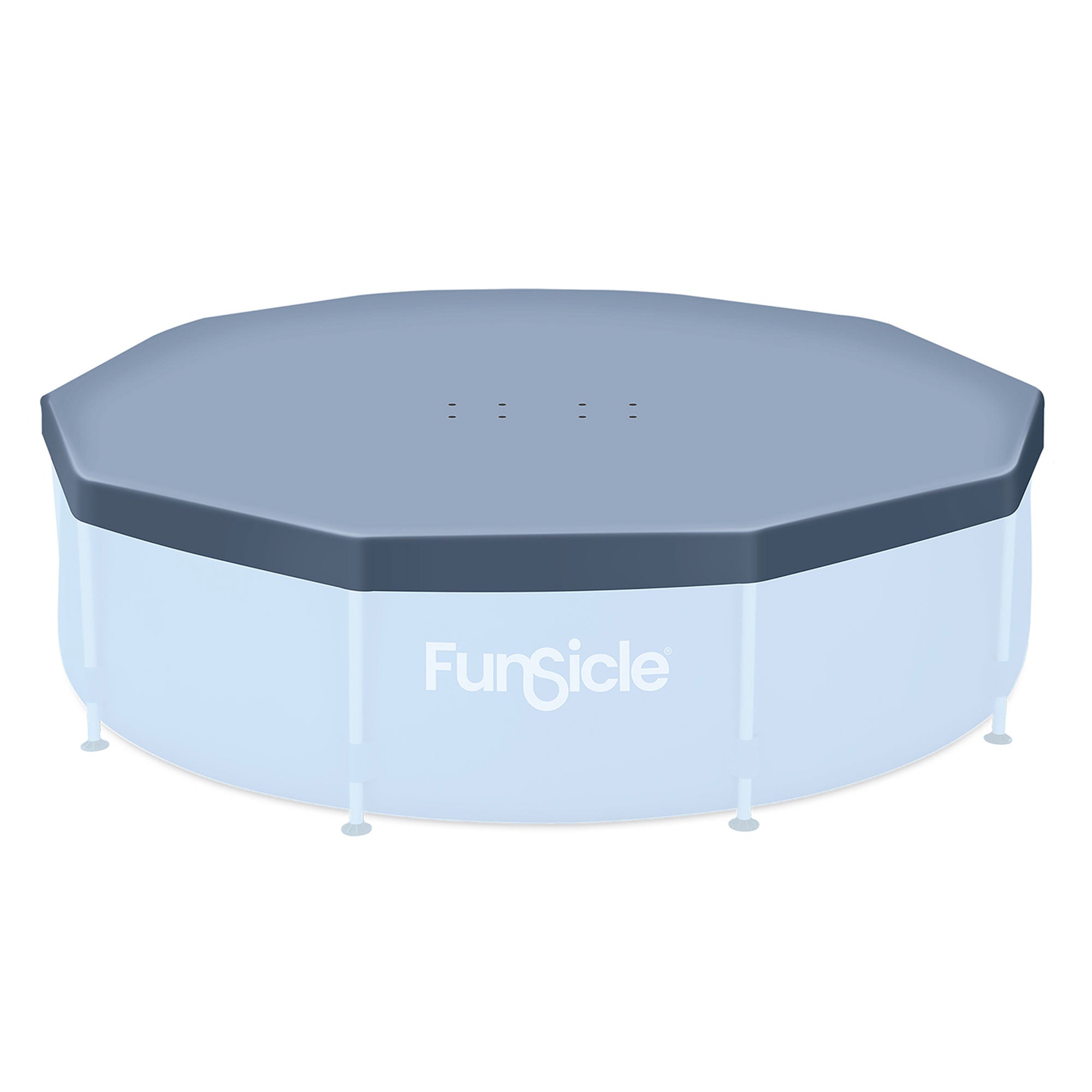 Funsicle 10ft Round Above Ground Frame Pool Debris Cover, Accessory Only, Gray - Smart-nests