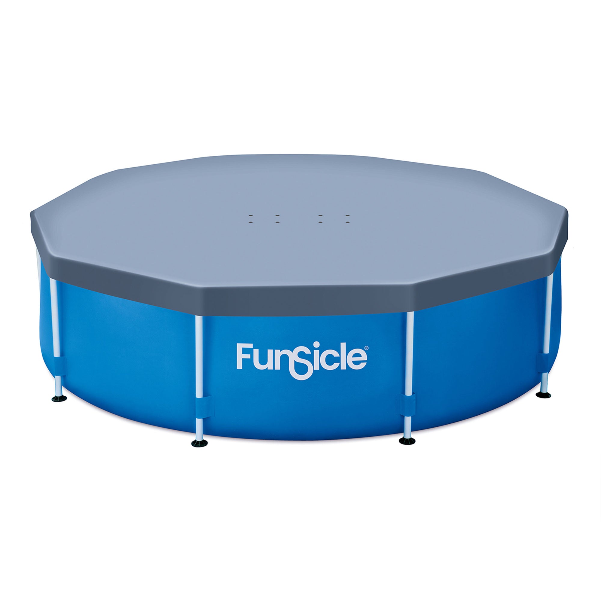 Funsicle 10ft Round Above Ground Frame Pool Debris Cover, Accessory Only, Gray - Smart-nests