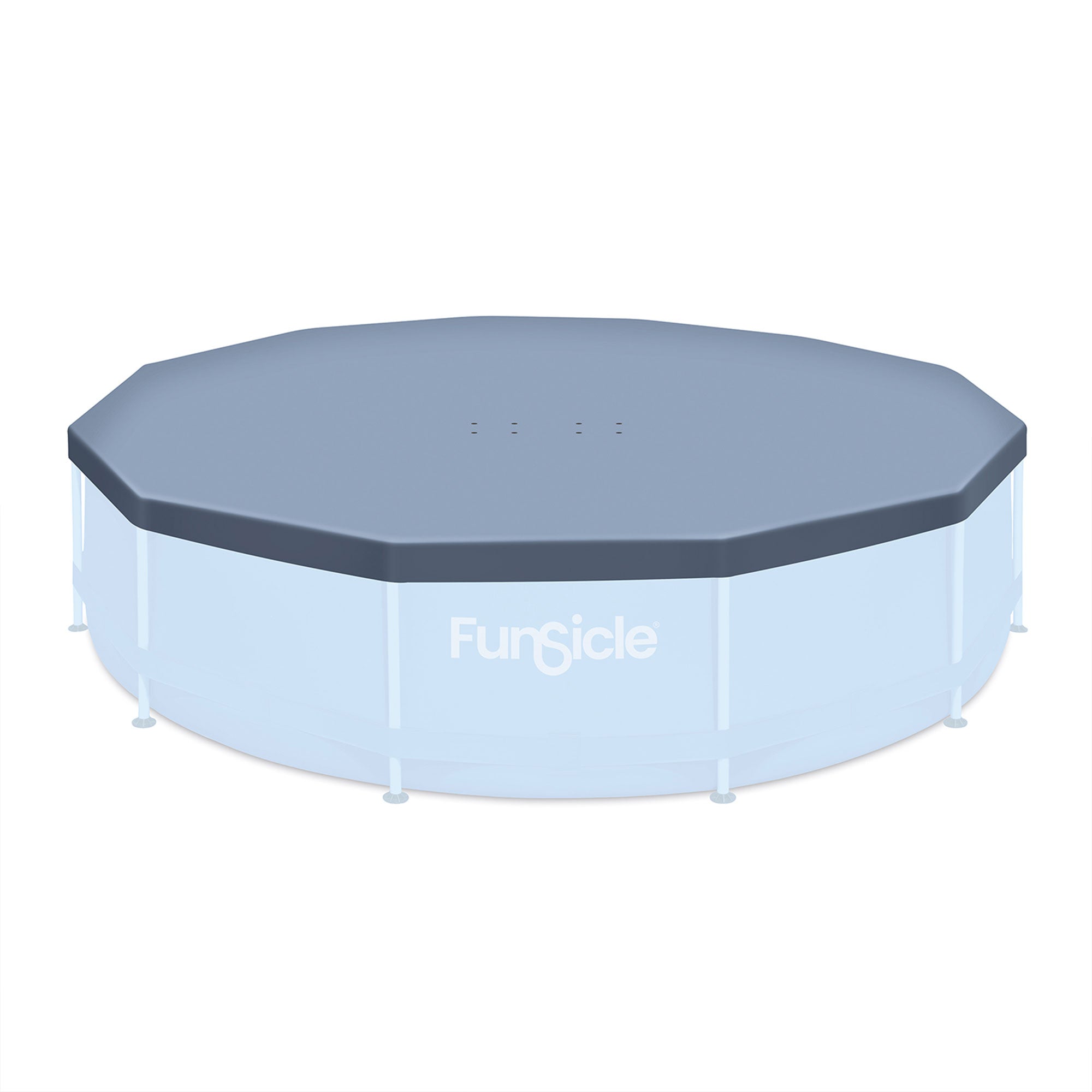 Funsicle 12ft Round Above Ground Frame Pool Debris Cover, Accessory Only, Gray - Smart-nests