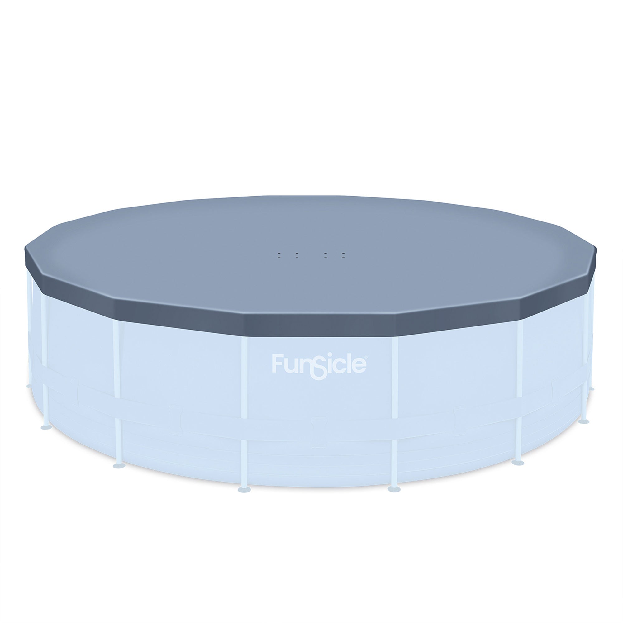 Funsicle 16ft Round Above Ground Frame Pool Debris Cover, Accessory Only, Gray - Smart-nests