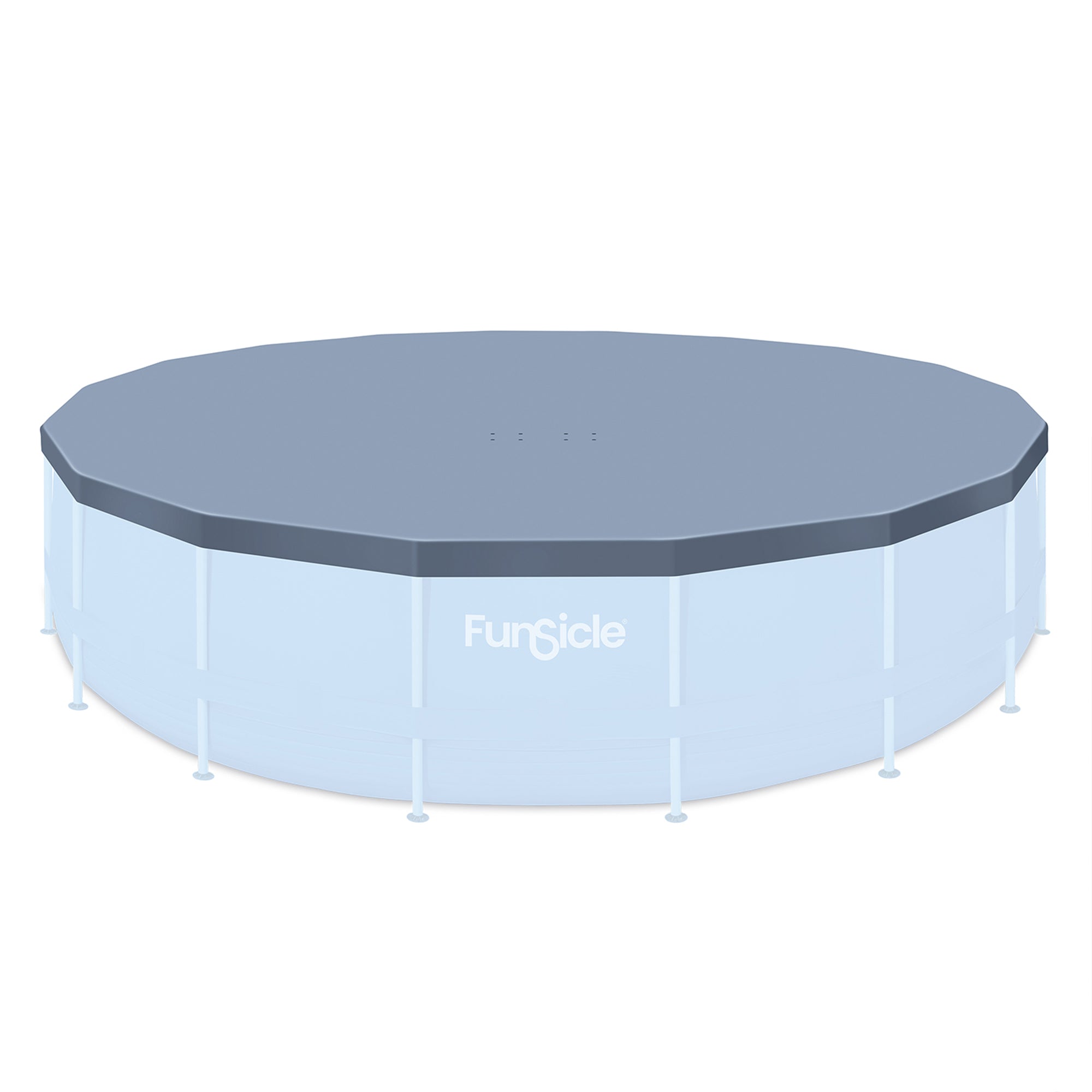 Funsicle 20ft Round Above Ground Frame Pool Debris Cover, Accessory Only, Gray - Smart-nests