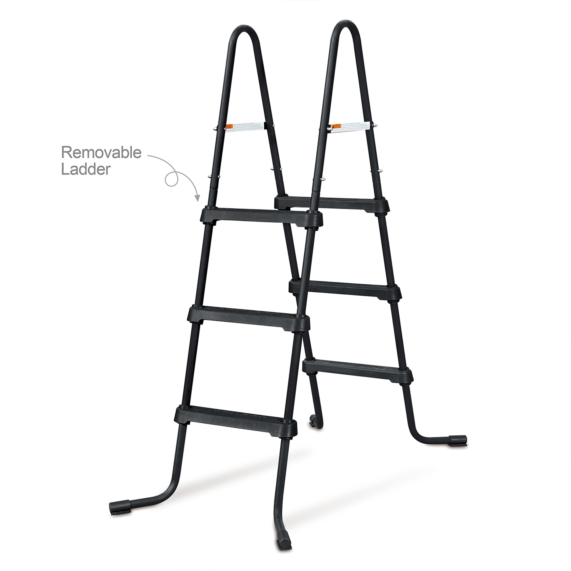 Funsicle 36" SureStep 3 Stair Outdoor Above Ground Swimming Pool Ladder, Black - Smart-nests