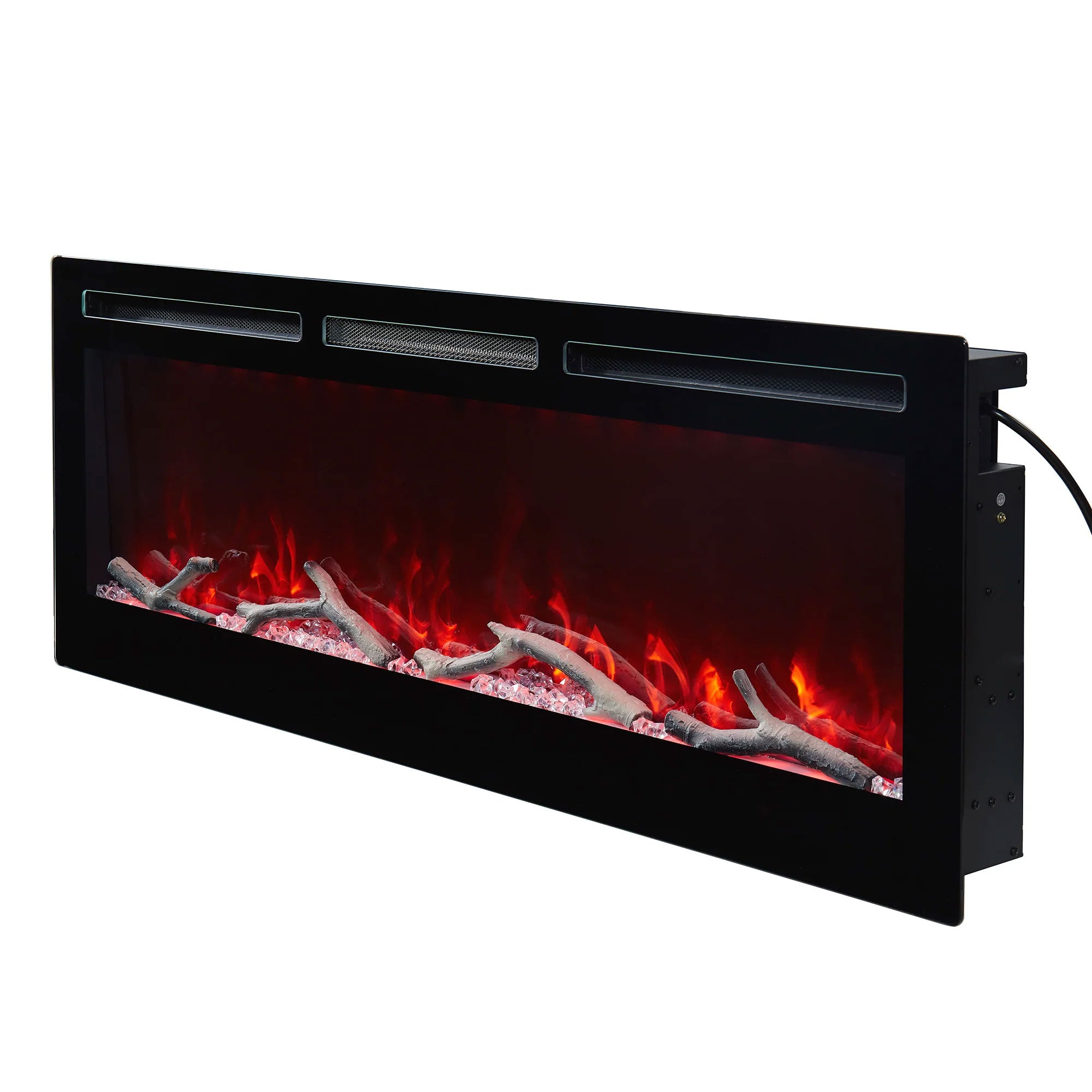 Edyo Living Wall Mount or Recessed Electric Fireplace with Touch Screen, 50 Inch - Smart-nests