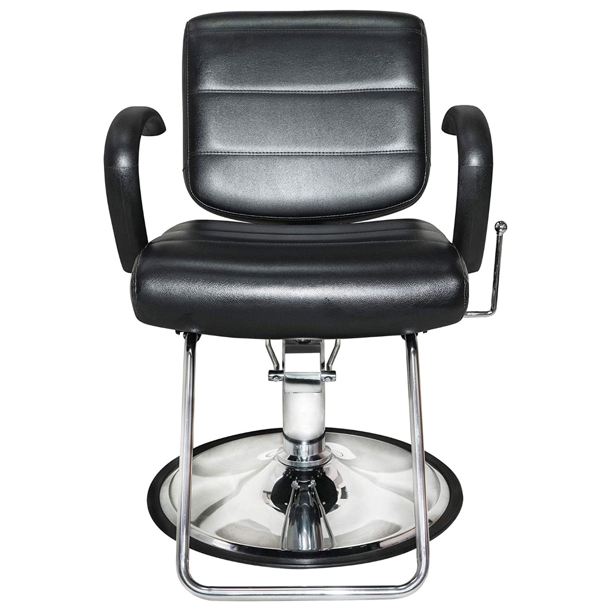 PureSana Chromium Kyler 360 Degree Professional All Purpose Salon Chair, Black - Smart-nests