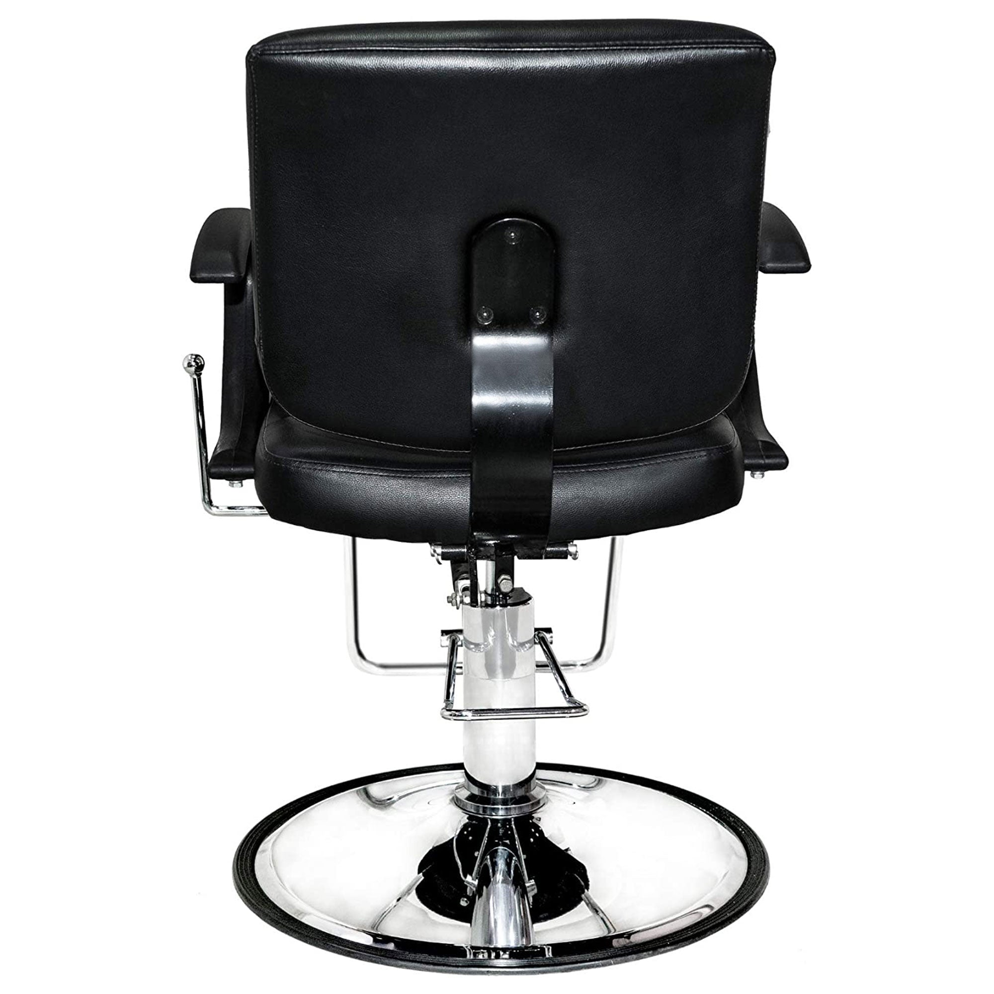 PureSana Chromium Kyler 360 Degree Professional All Purpose Salon Chair, Black - Smart-nests