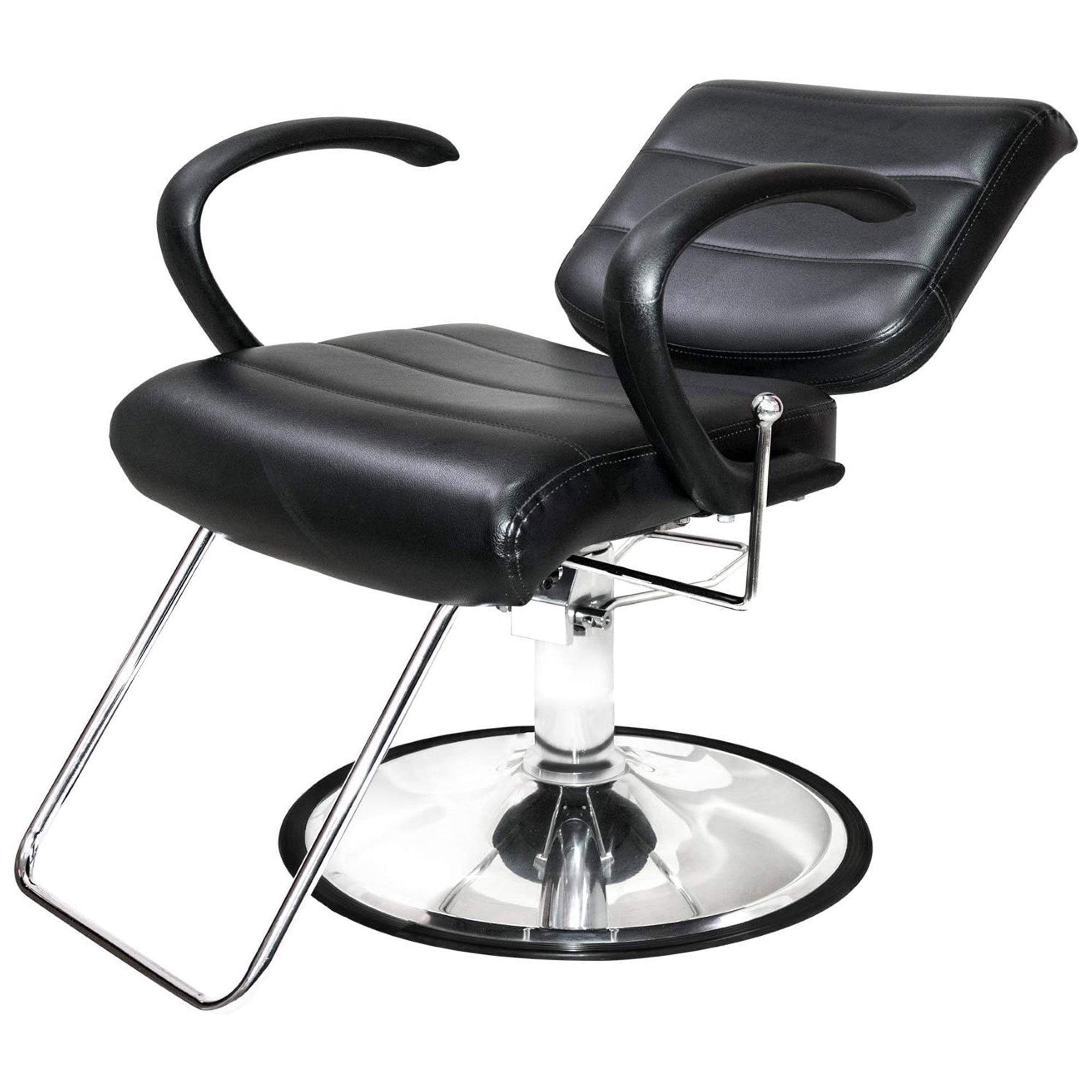 PureSana Chromium Kyler 360 Degree Professional All Purpose Salon Chair, Black - Smart-nests
