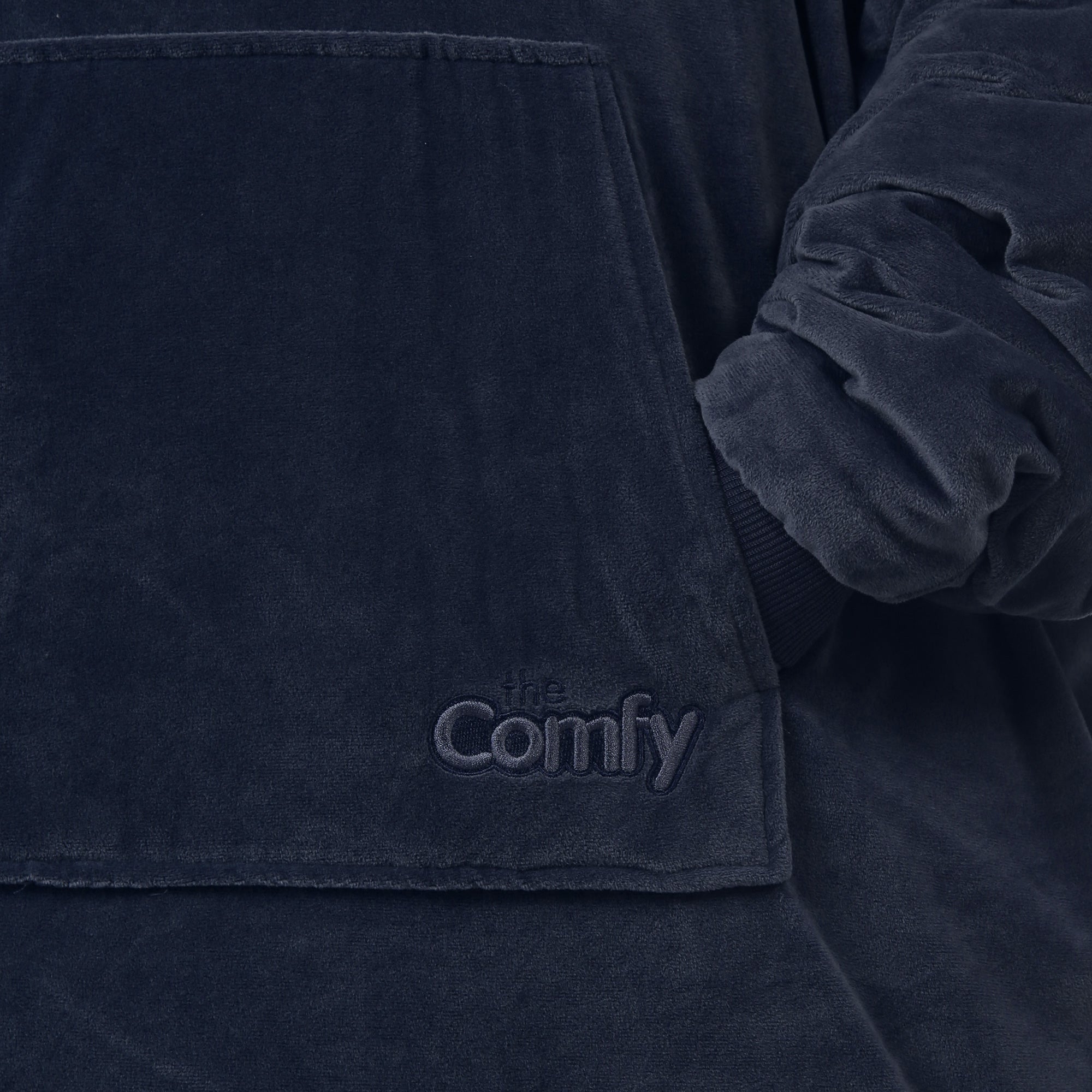 The Comfy Original Oversized Microfiber Sherpa Wearable Blanket for Adults, Blue - Smart-nests