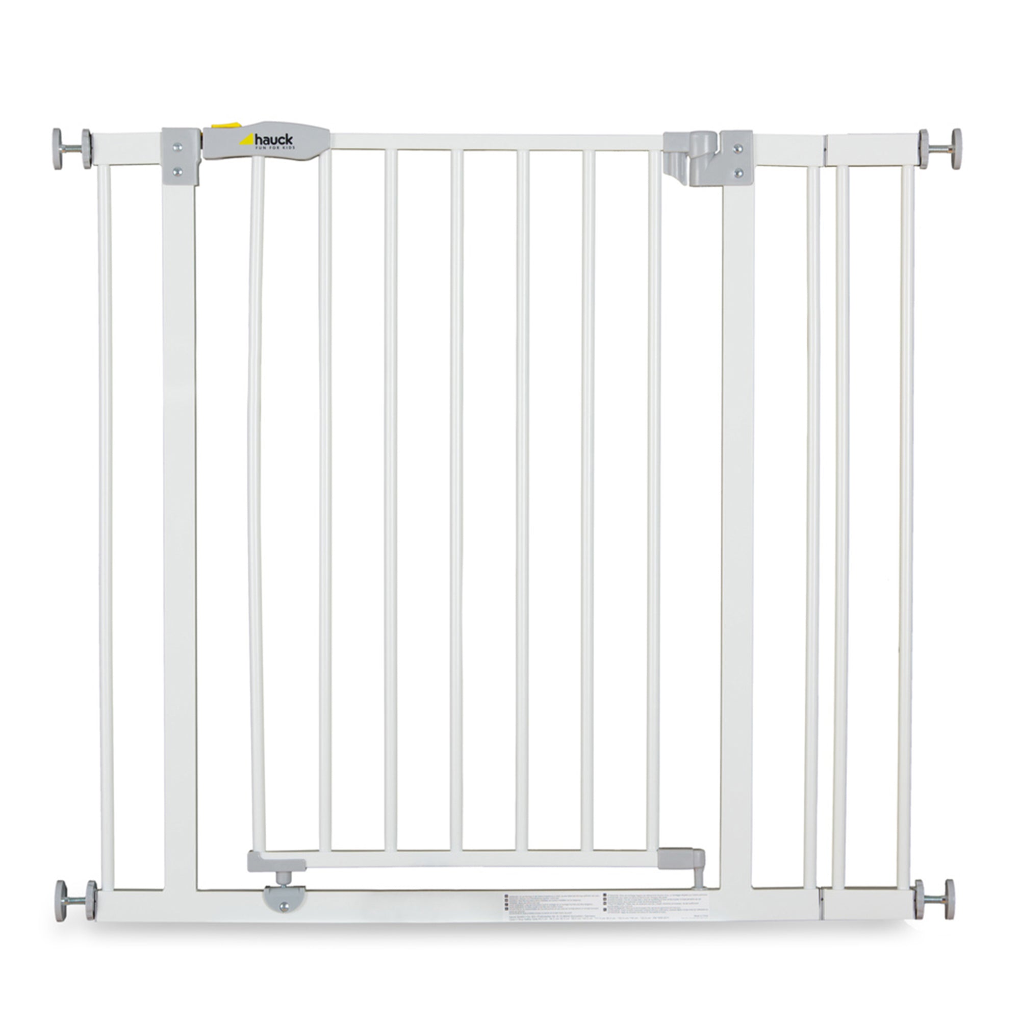 hauck Open N Stop Pressure Mounted Fit Baby Safety Gate w/3.5" Extension, White - Smart-nests