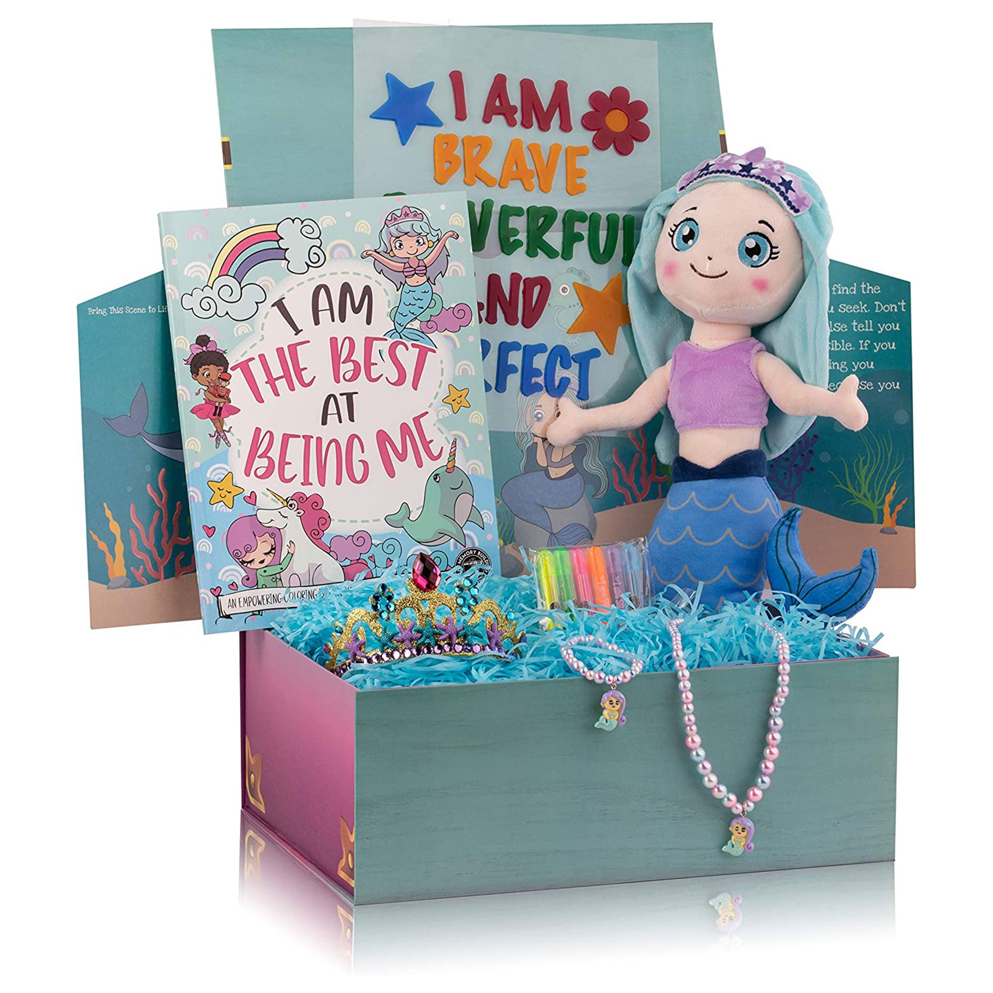 The Memory Building Company Large Mermaid Surprise Box for Kids Ages 6 and Up - Smart-nests