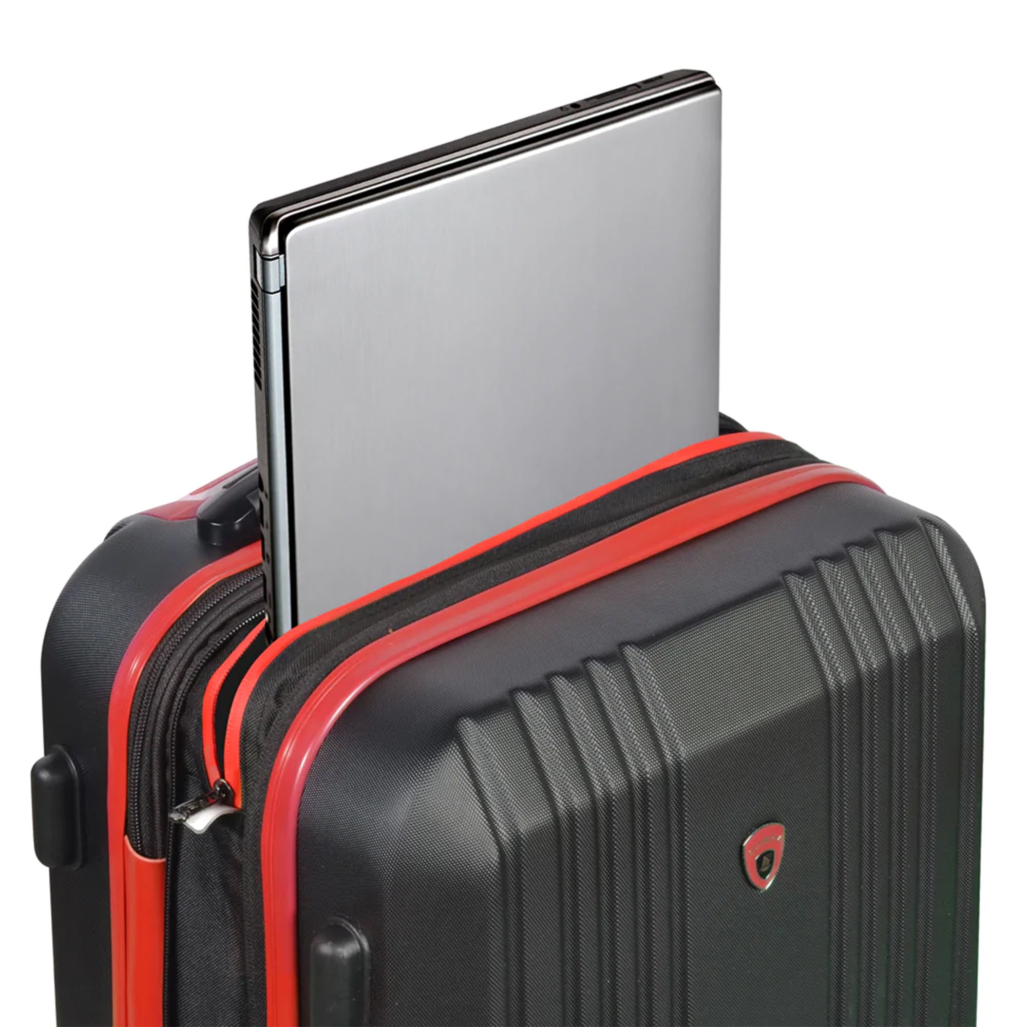 Olympia Apache II Hardcase 4 Wheel Spinner Suitcase 3 Piece Luggage Set, Red - Smart-nests