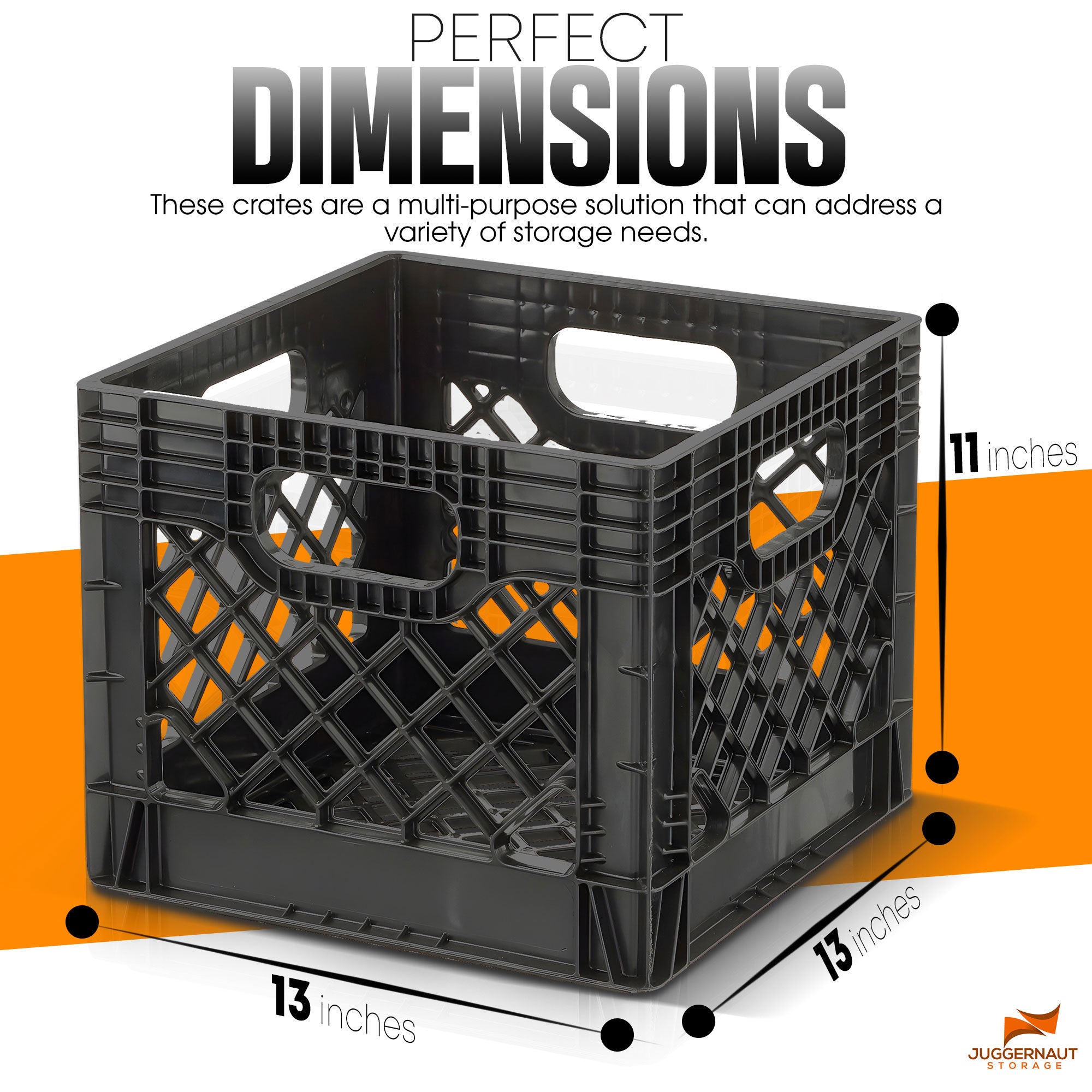 Juggernaut Storage Crate for Office Storage & Classroom Organization, 2-Pack - Smart-nests