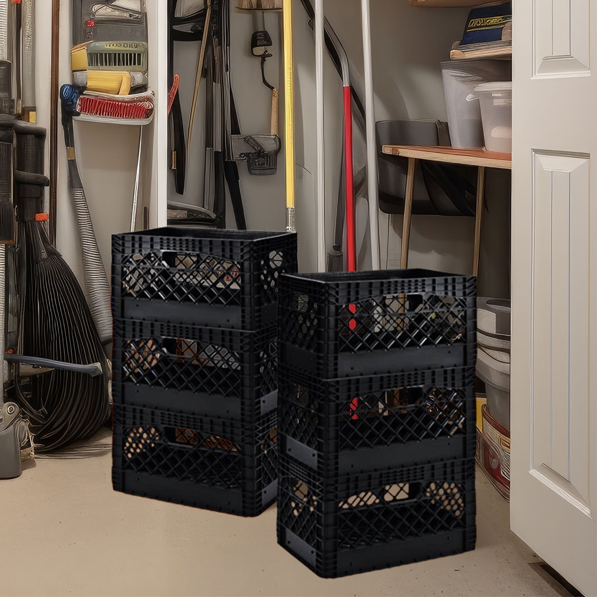 Juggernaut Storage Crate for Office Storage & Classroom Organization, 3-Pack - Smart-nests